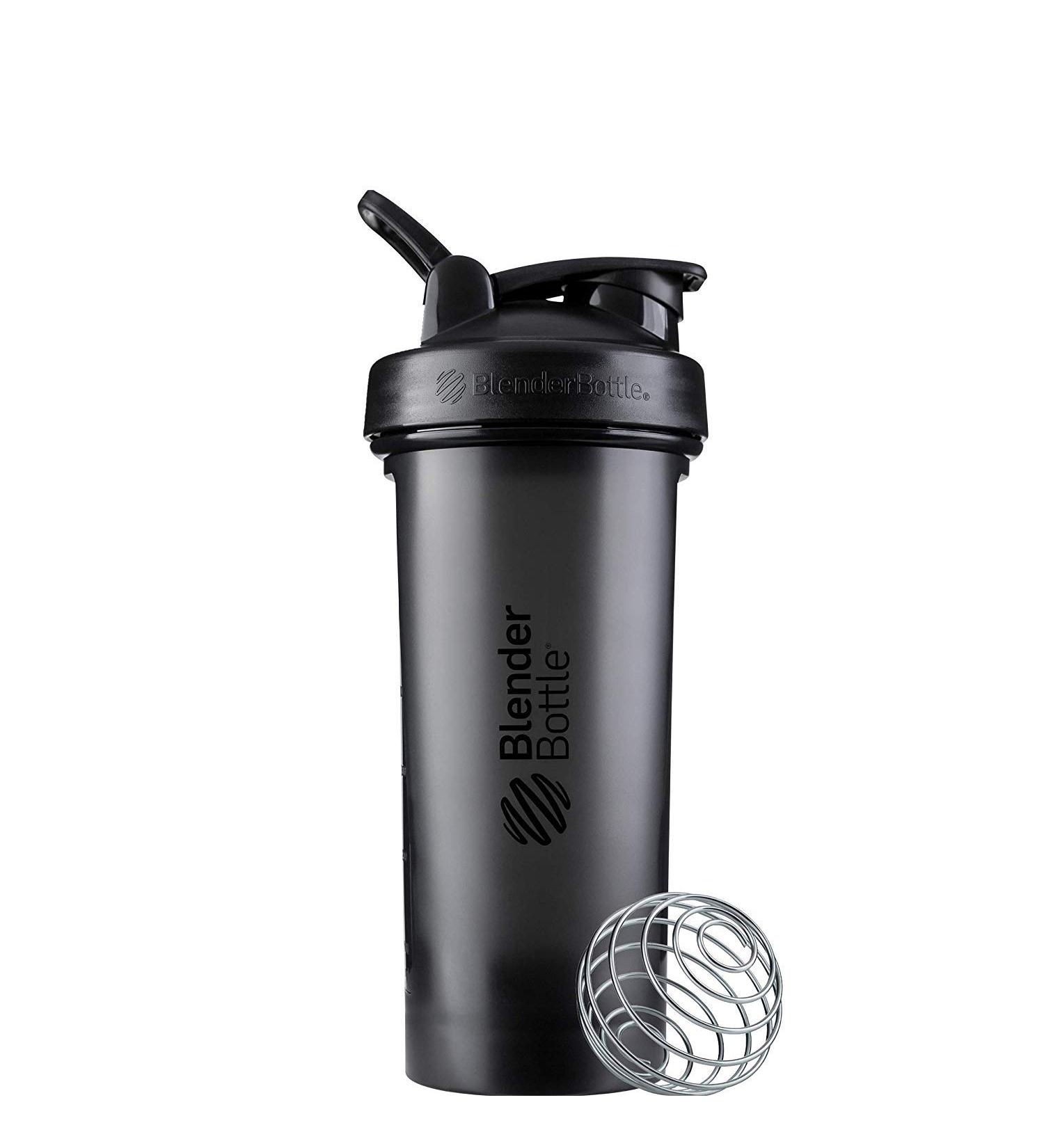 BlenderBottle Classic Loop Black 28 oz (828 ml) - Perfect for Smoothies & Protein Shakes - Buy Online on GoSupps.com