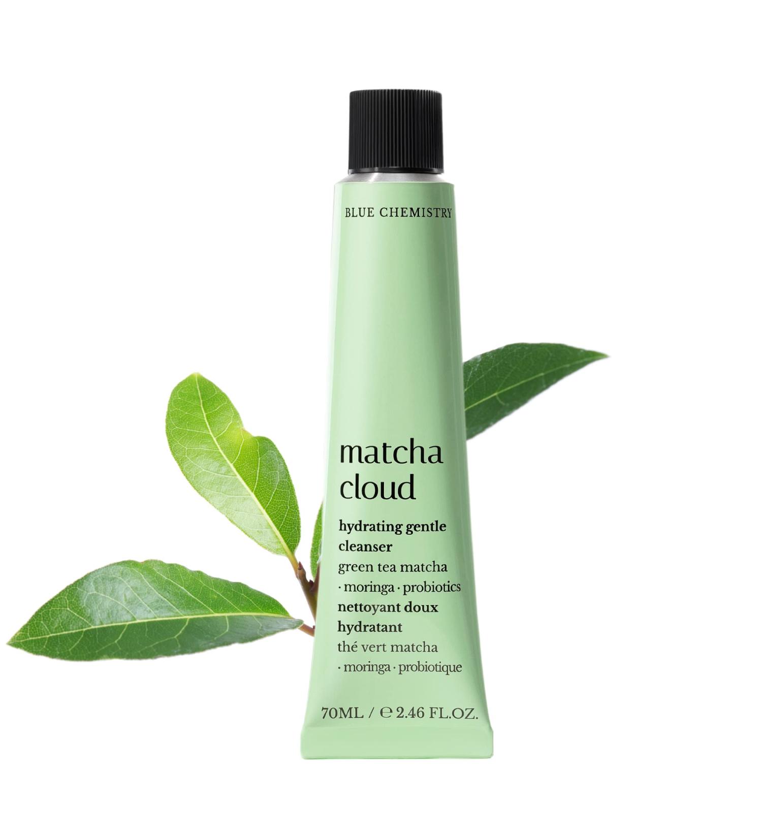 Blue Chemistry Oil Free Face Wash for Oily Skin and for Sensitive Skin with Green Tea Matcha Pore Cleanser Won t Dry Out Skin Unscented 2.46 Fl oz