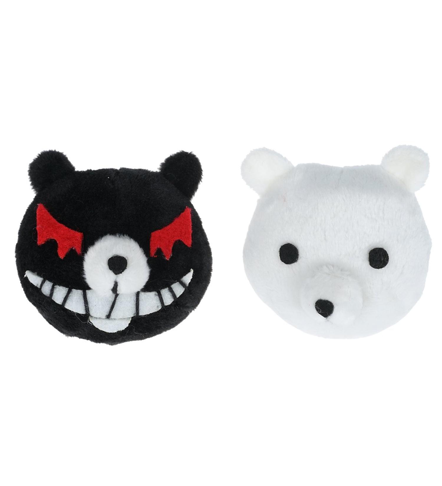 CoolChange Monokuma hair clip set by Junko Enoshima | Bear hair clips for Danganronpa fans