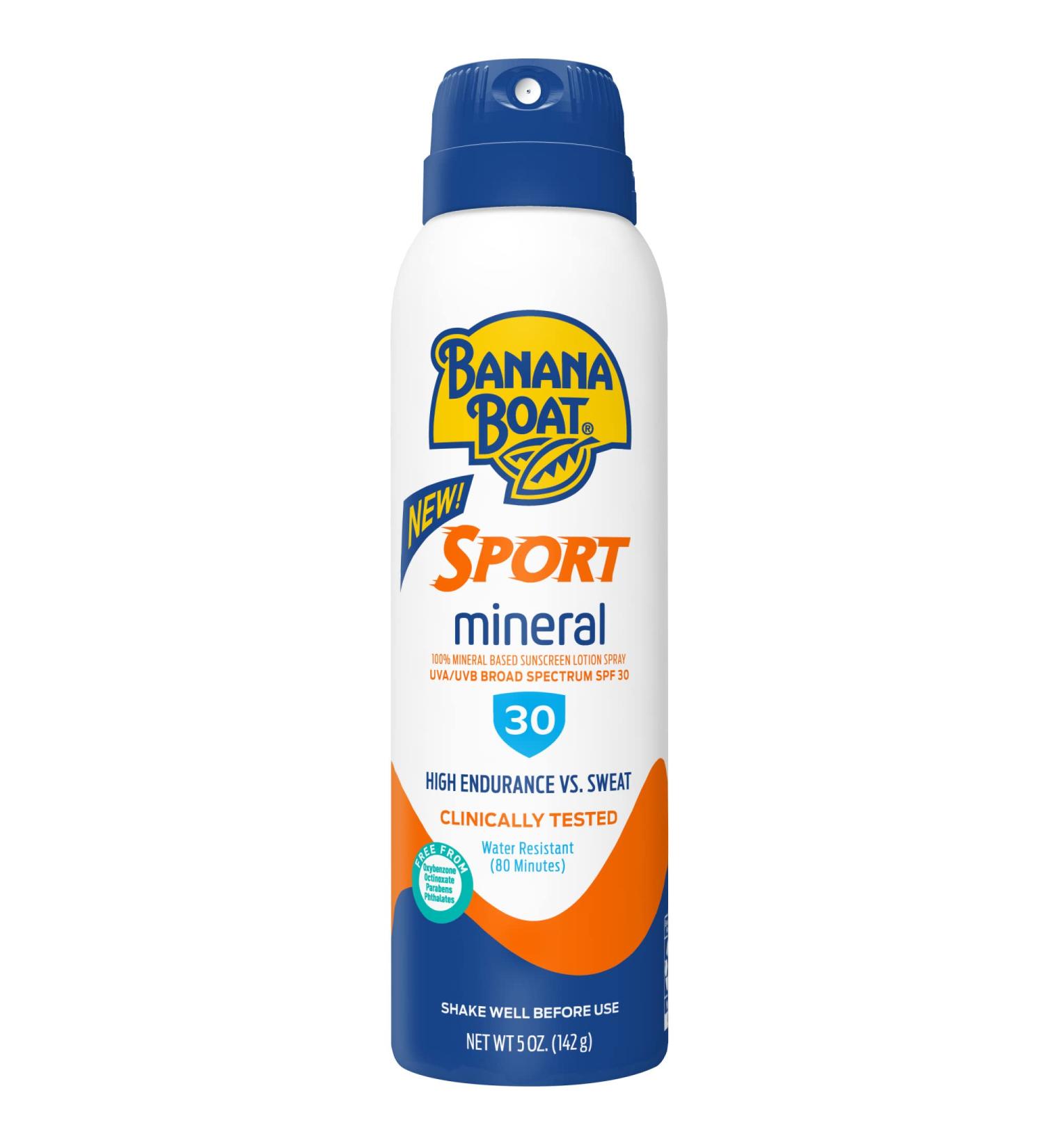 Banana Boat 100% Mineral Sunscreen Sport C-Spray - SPF 30 5 Ounce