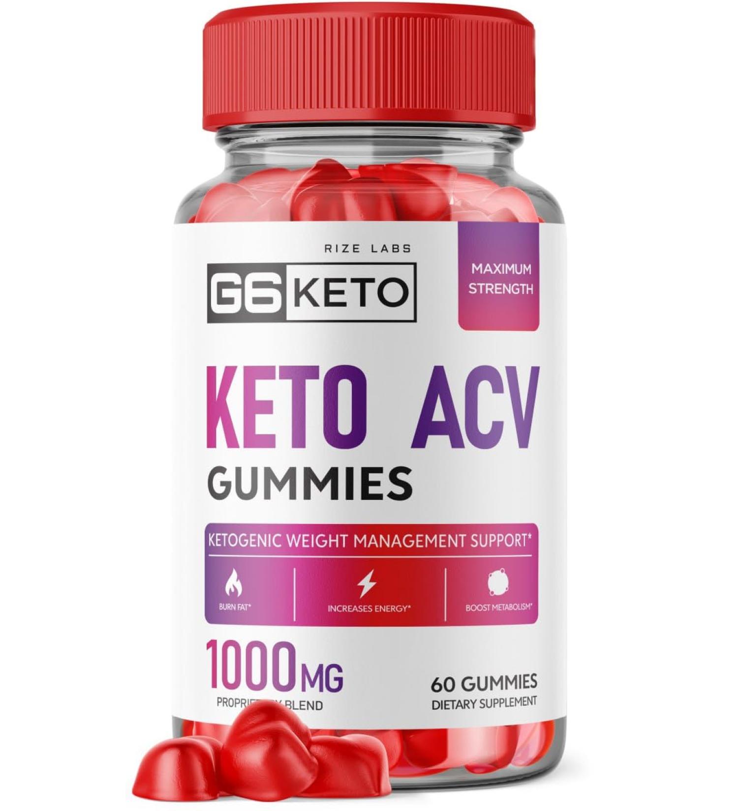 G6 Keto Gummies - ACV Weight Loss Supplement (60 Gummies) - Buy Online on GoSupps.com