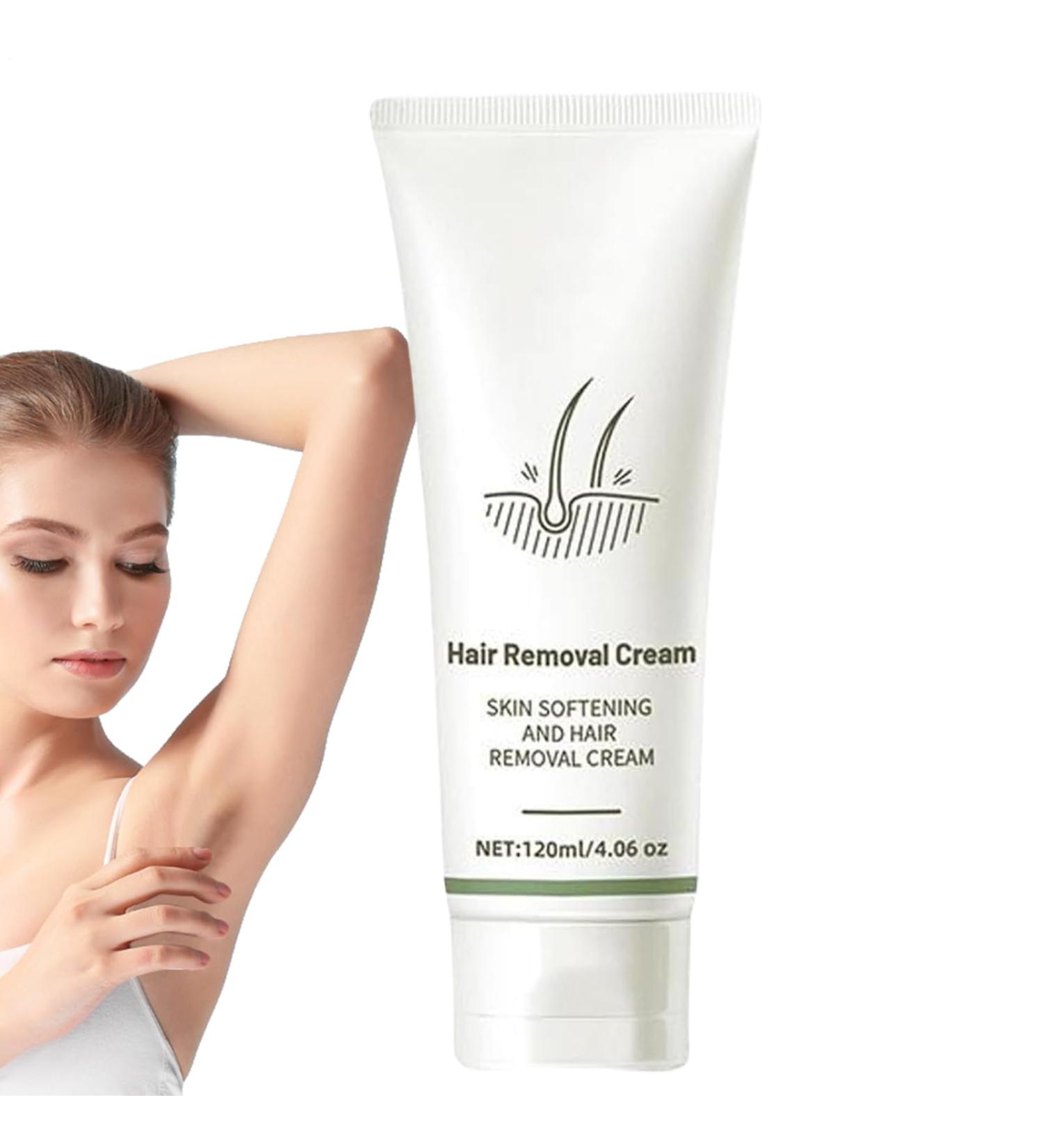 Hair Removal Cream for Women - 120ml Gentle and Moisturizing Hair Removal Cream - Soothing Lotion for Body Face Legs Underarms - Family Use - Buy Online on GoSupps.com