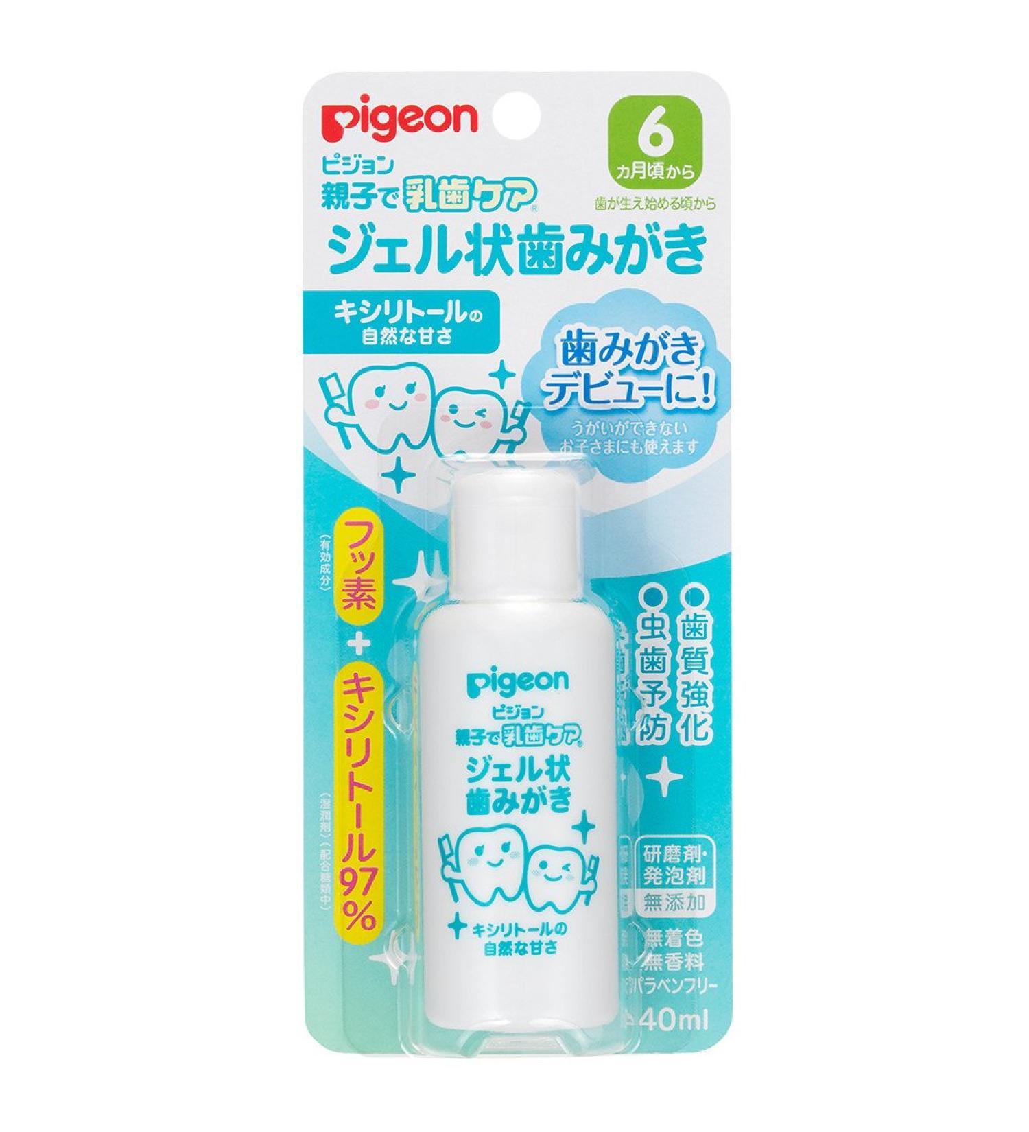 Pigeon OYAKODE NYUUSHI Care Baby Toothpaste Gel 40ml - Gentle Toothpaste for Baby Teeth - Buy Online on GoSupps.com