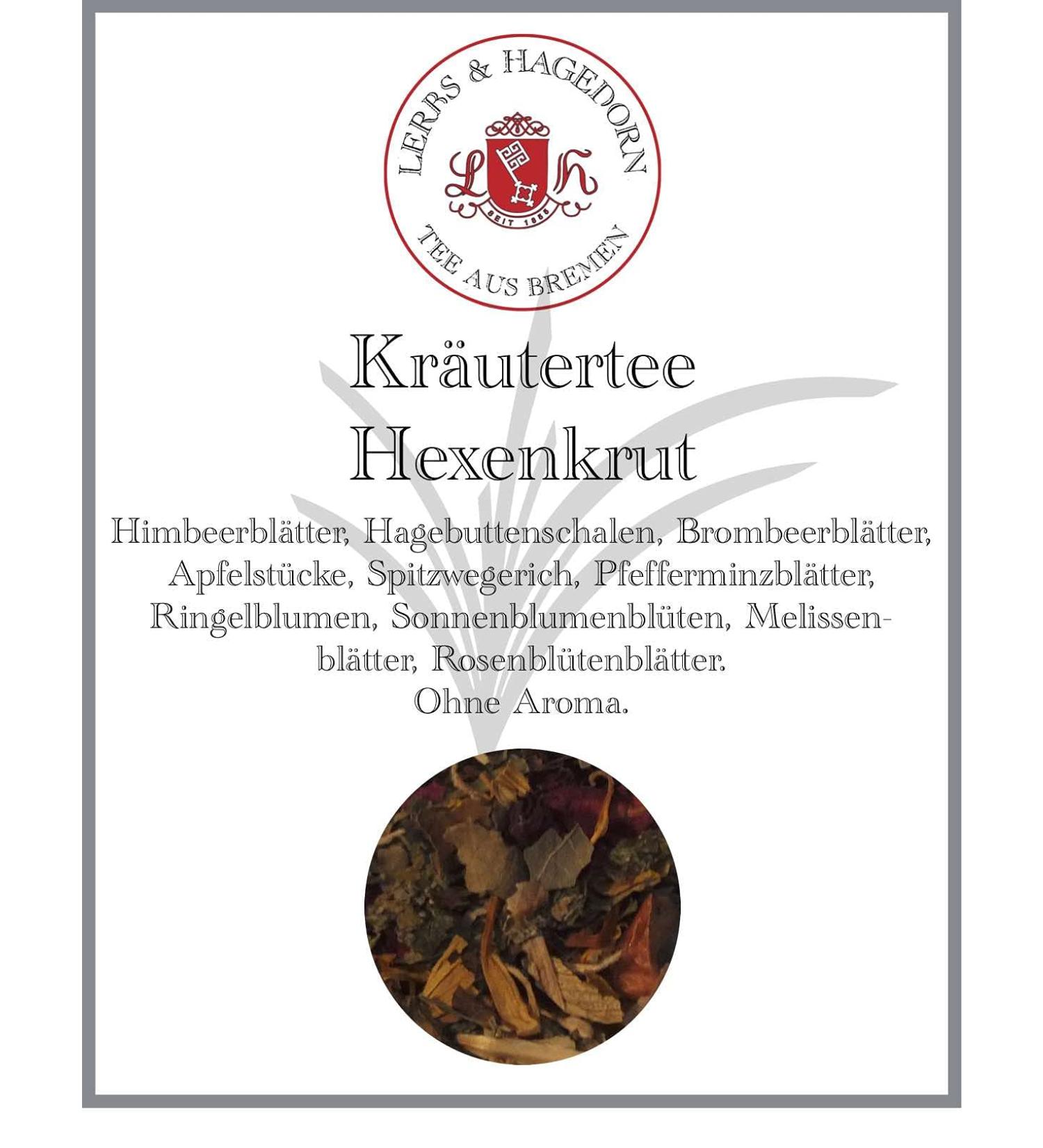  Lerbs & Hagedorn Lerbs & Hagedorn Witch herbal tea | 1.5 kg (about 122 liters) raspberry leaves rose hips blackberry leaves apple plantain peppermint leaves - Buy Online on GoSupps.com