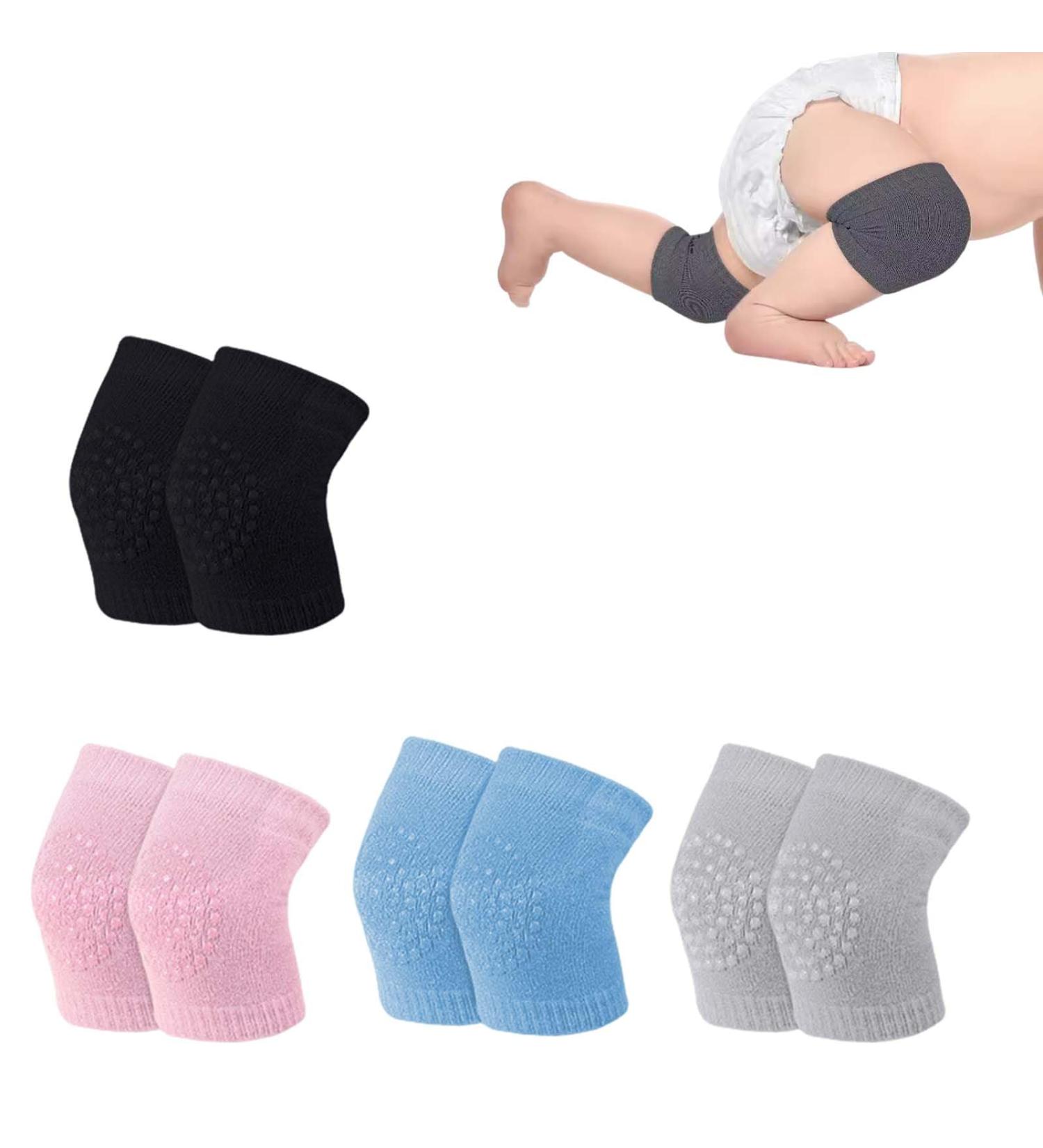 Dinghaole 4 Pairs Baby Crawling Anti-Slip Knee Pads - Unisex Toddler Safety Protectors - Soft & Breathable for Comfortable Crawling - Buy Online on GoSupps.com