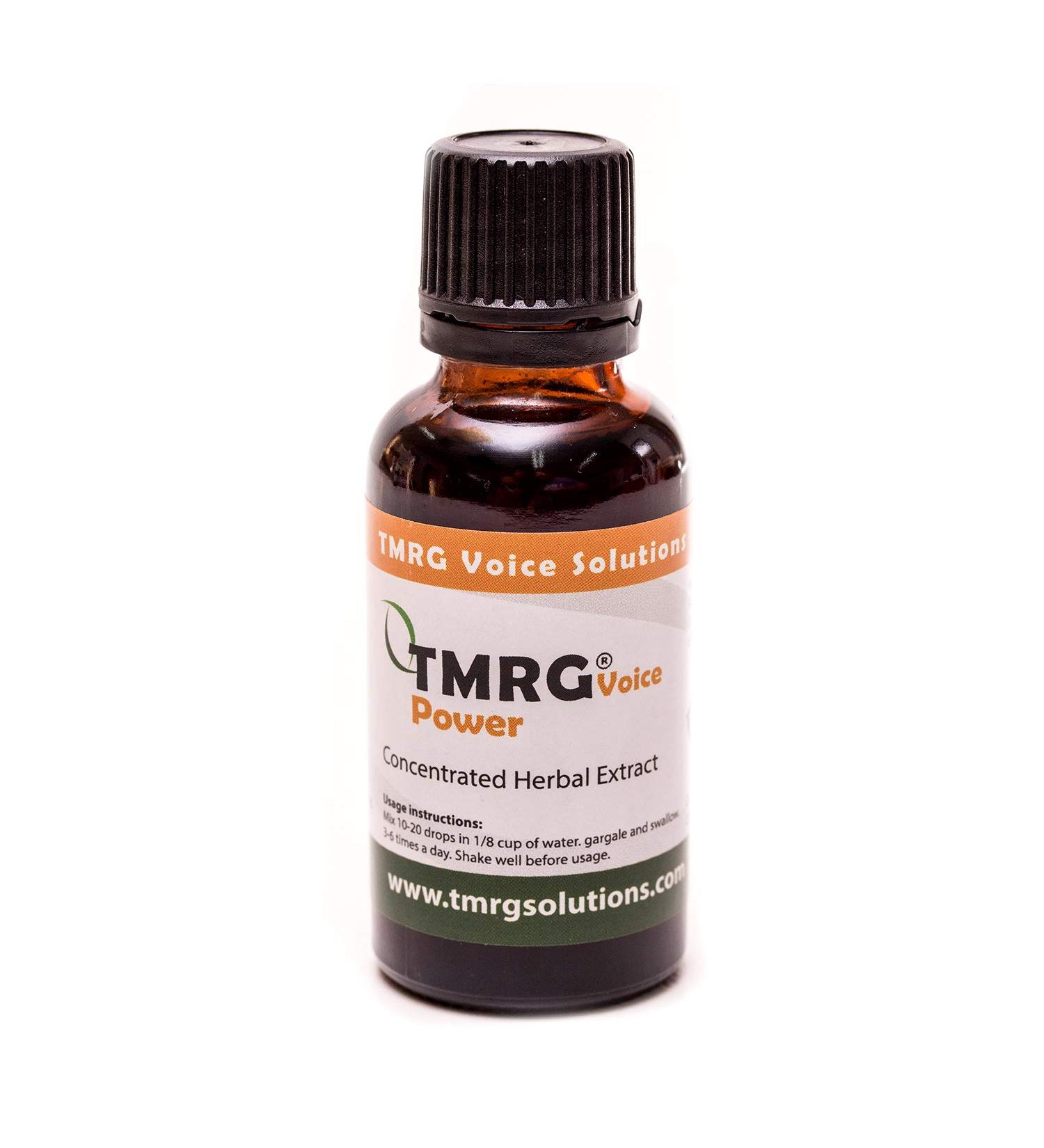 Power Enhanced Strength Vocal Cord Remedy - 100% Natural Herbal Voice Supplement (30ml) - TMRG Drops for Professionals | International Shipping Available - Buy Online on GoSupps.com