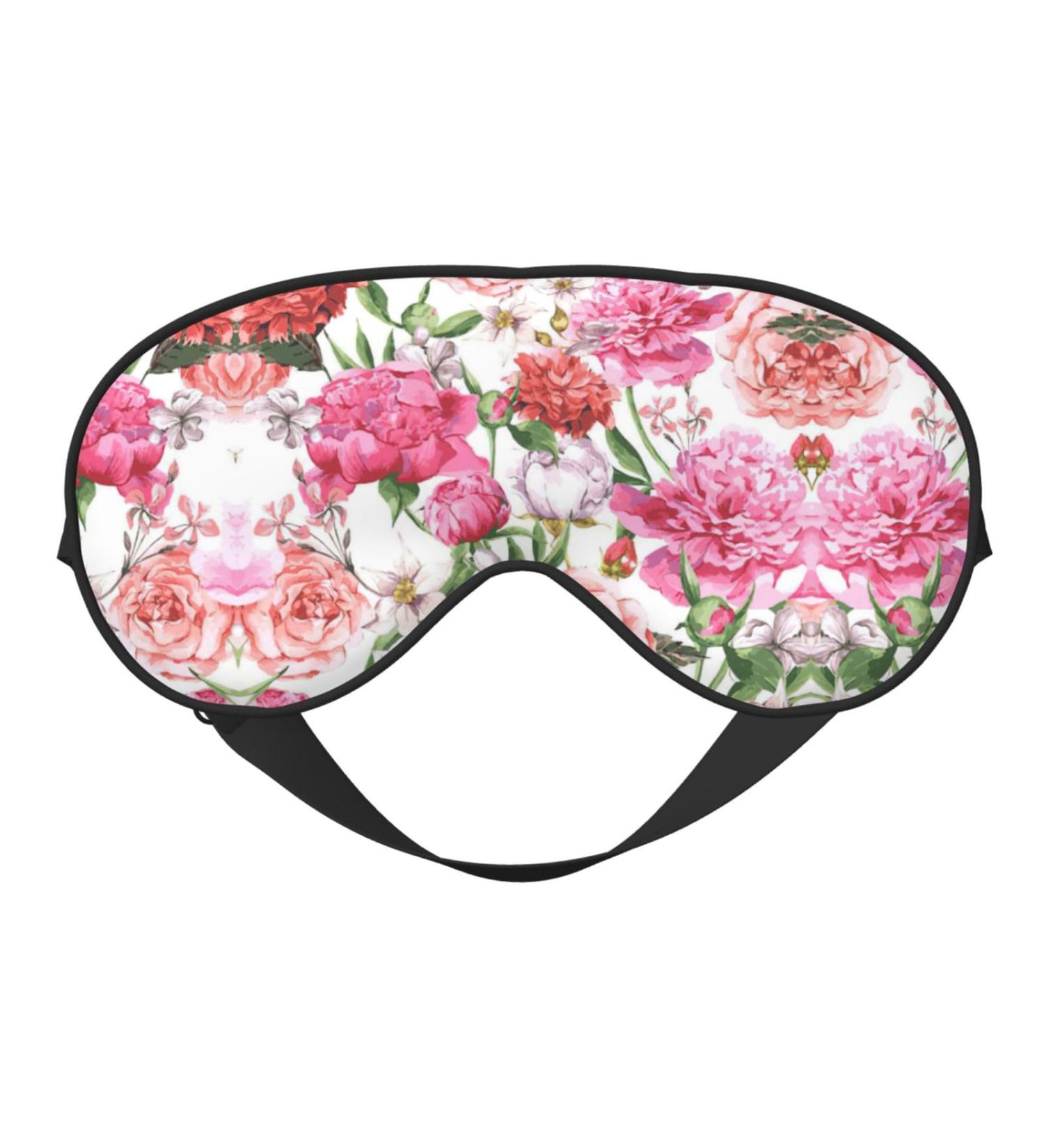 Buy Garden Peony Soft Sleep Eye Mask - Breathable Eye Patch for Travel & Relaxation | Best Comfort for Women - Buy Online on GoSupps.com