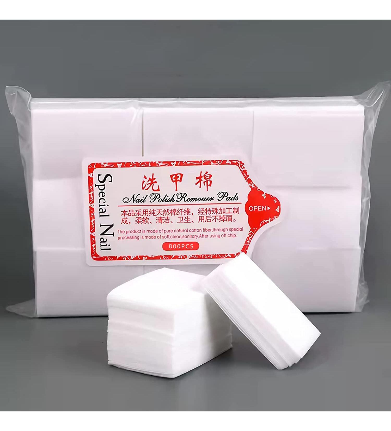 800PCS Professional Nail Polish Remover Cotton Pads Set - Gel Nail Polish Remover Disposable Wipes - Buy Online on GoSupps.com