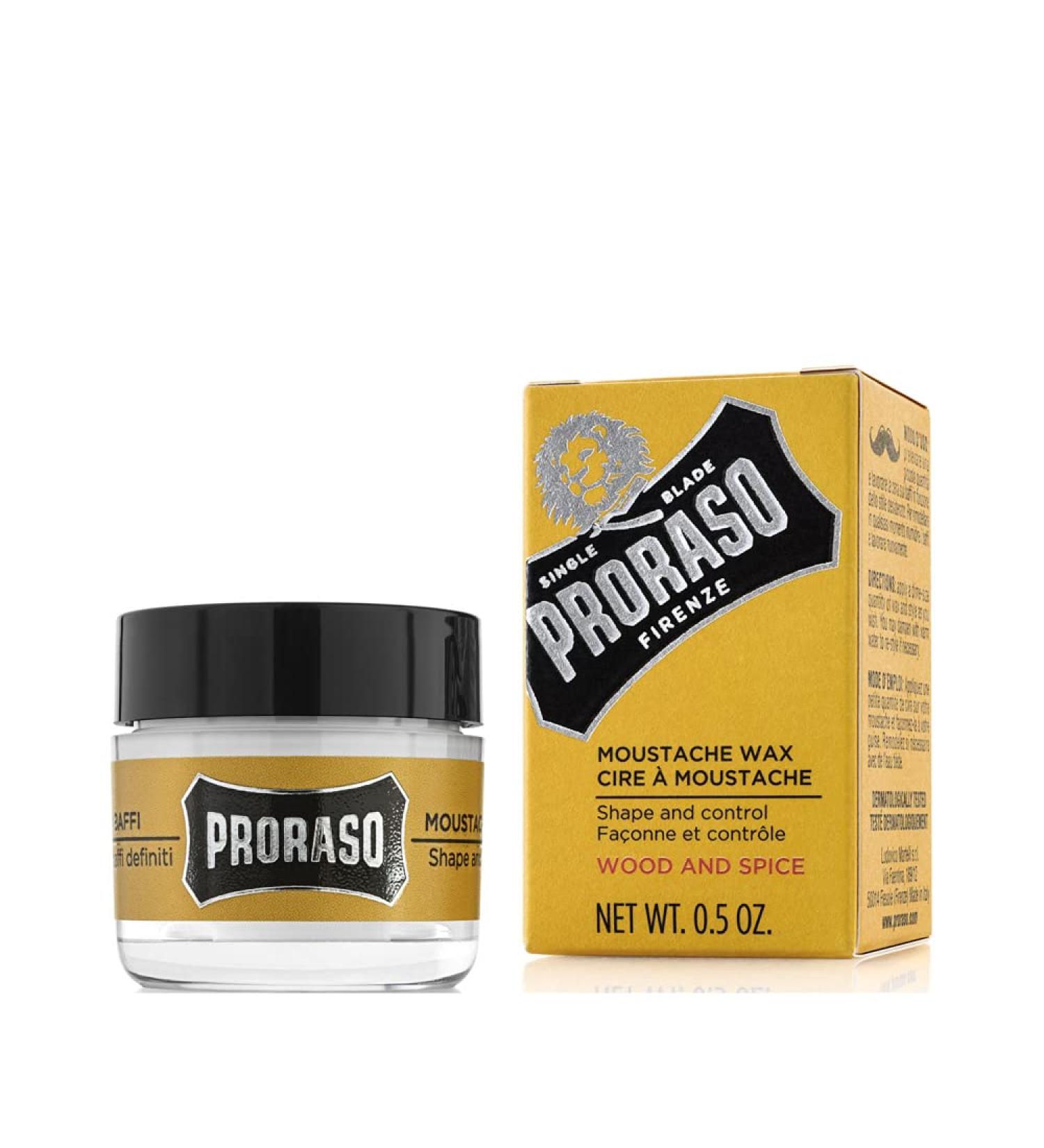 Proraso Moustache Wax 0.5 oz - Premium Men's Grooming Essential - Buy Online on GoSupps.com