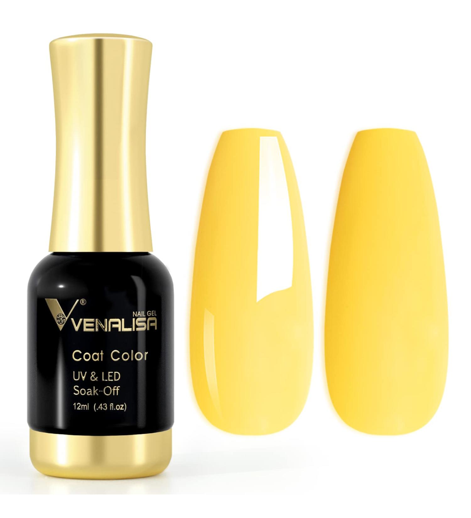 Venalisa 12ml Milky Yellow Gel Nail Polish - Soak Off UV LED Natural Nail Art Manicure - French Gift 0.43oz - Buy Online on GoSupps.com