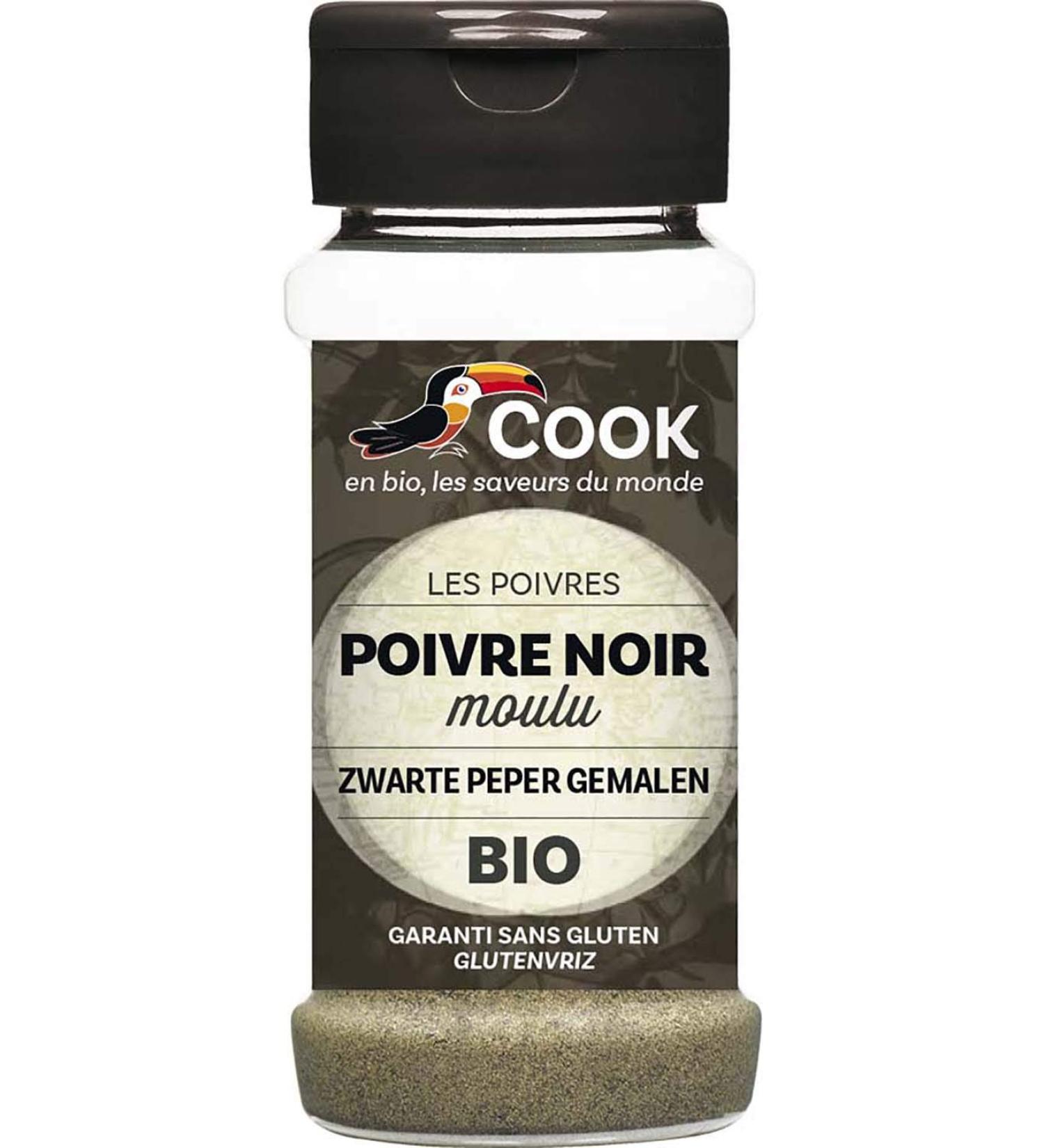 Cook Organic Ground Black Pepper 45 g 1 Unit