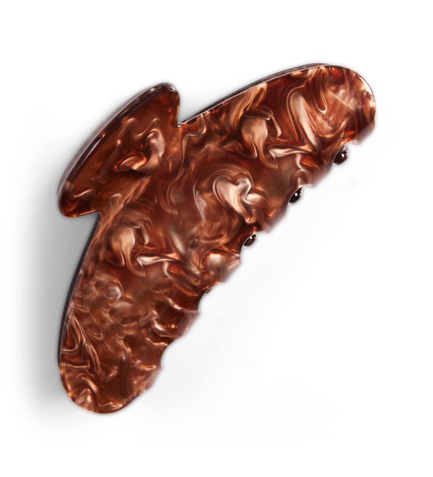 Kitsch Recycled Plastic Large Claw Clip - Big Marble Hair Clip for Women | Brunette - Ideal for Thick Hair | Stylish Jaw Clip for Girls - Buy Online on GoSupps.com