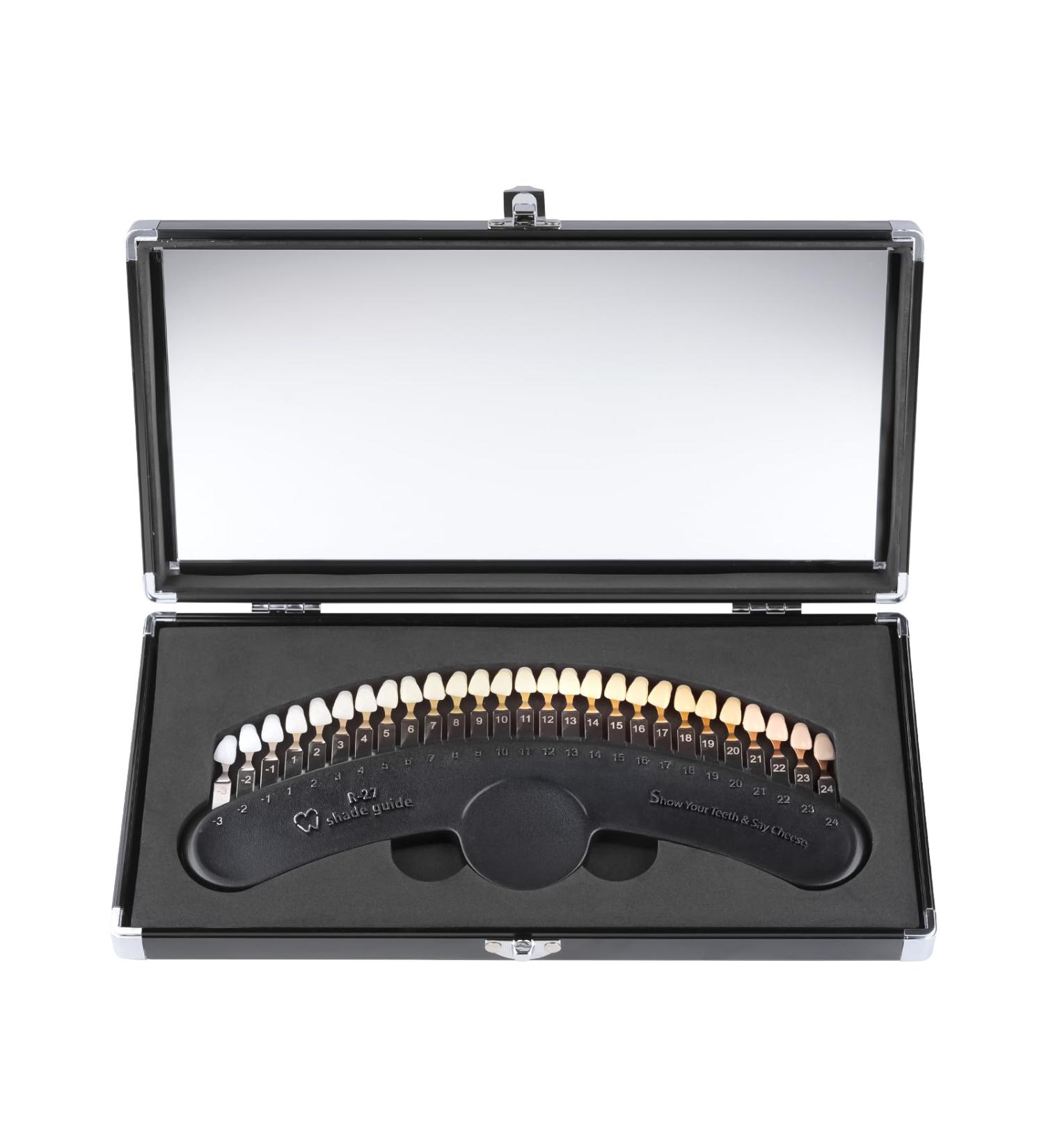 27 Colors Shade Guide Shade Chart Teeth Color Contrast Comparison for Home Beauty Salon Use R-27 - Buy Online on GoSupps.com