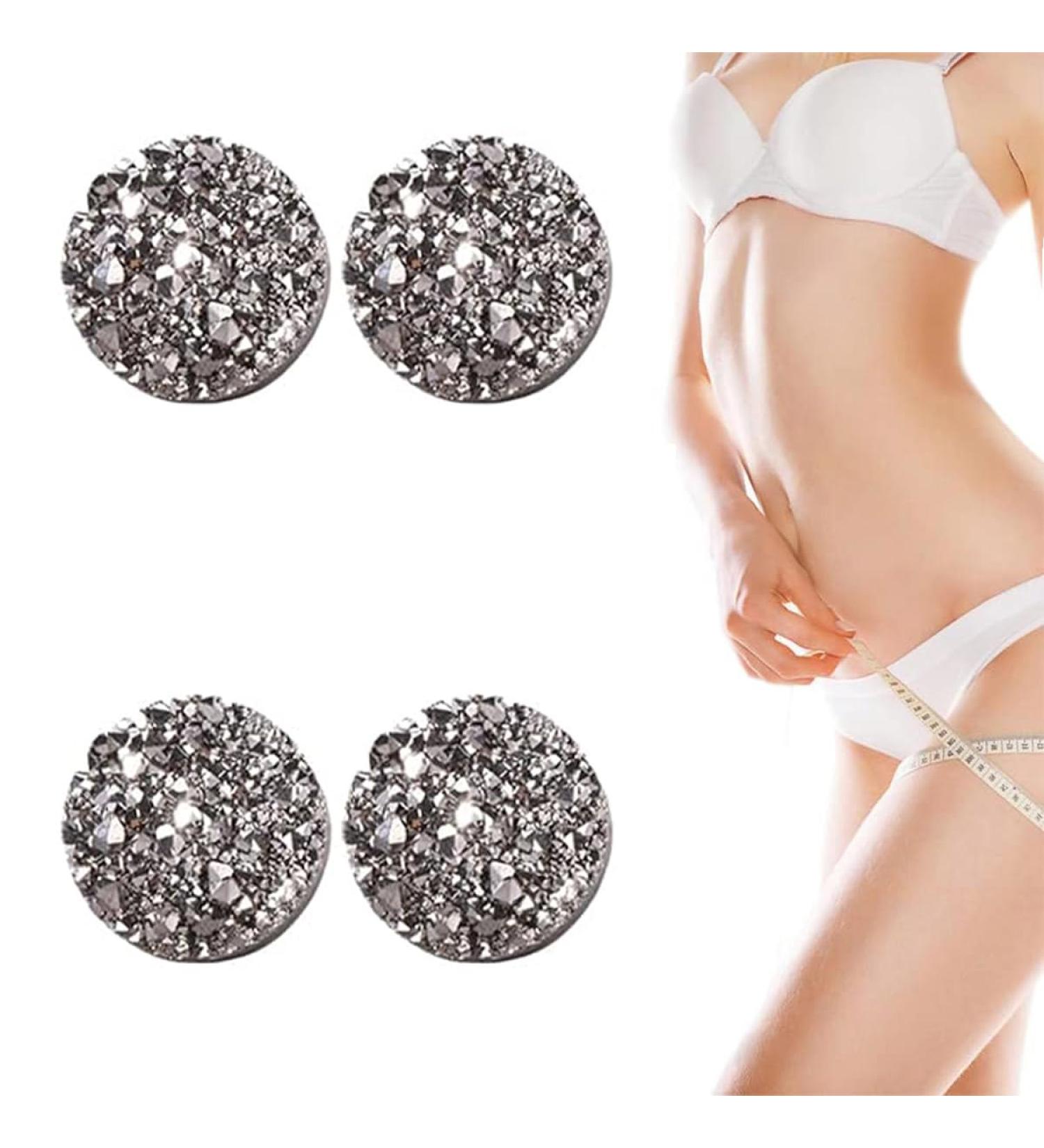 Buy Earallure Magnetic Earrings - Lymphetox Magnetotherapy Weight Loss Crystal Therapy Non-Piercing Acupressure Earrings for Men & Women - Silver - Buy Online on GoSupps.com