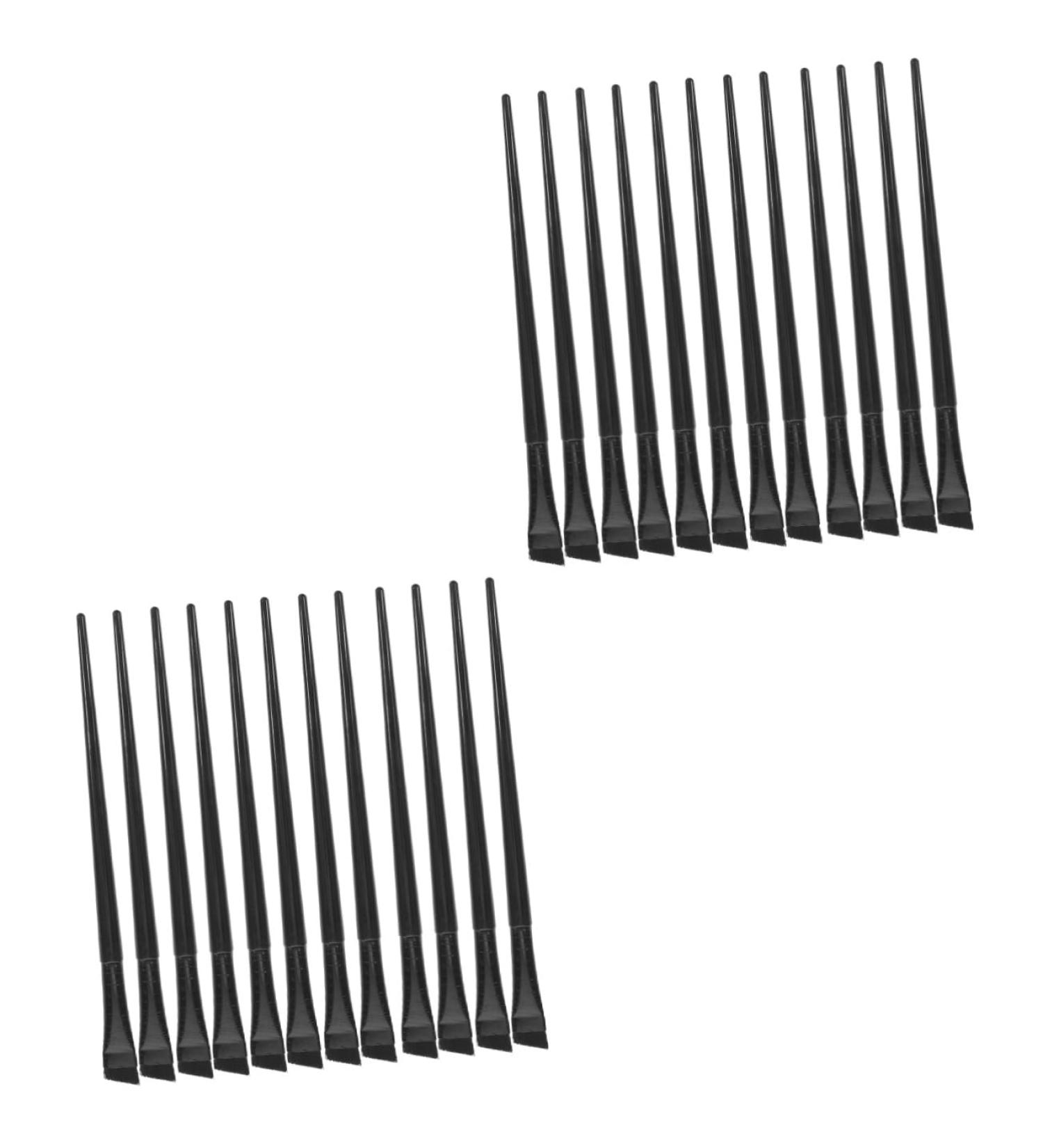 Healeved 24 Pcs Eyeliner Brush Eye Shadow Brush Cosmetic Brush Eyeshadow Eye Makeup Brush Black  - Buy Online on GoSupps.com