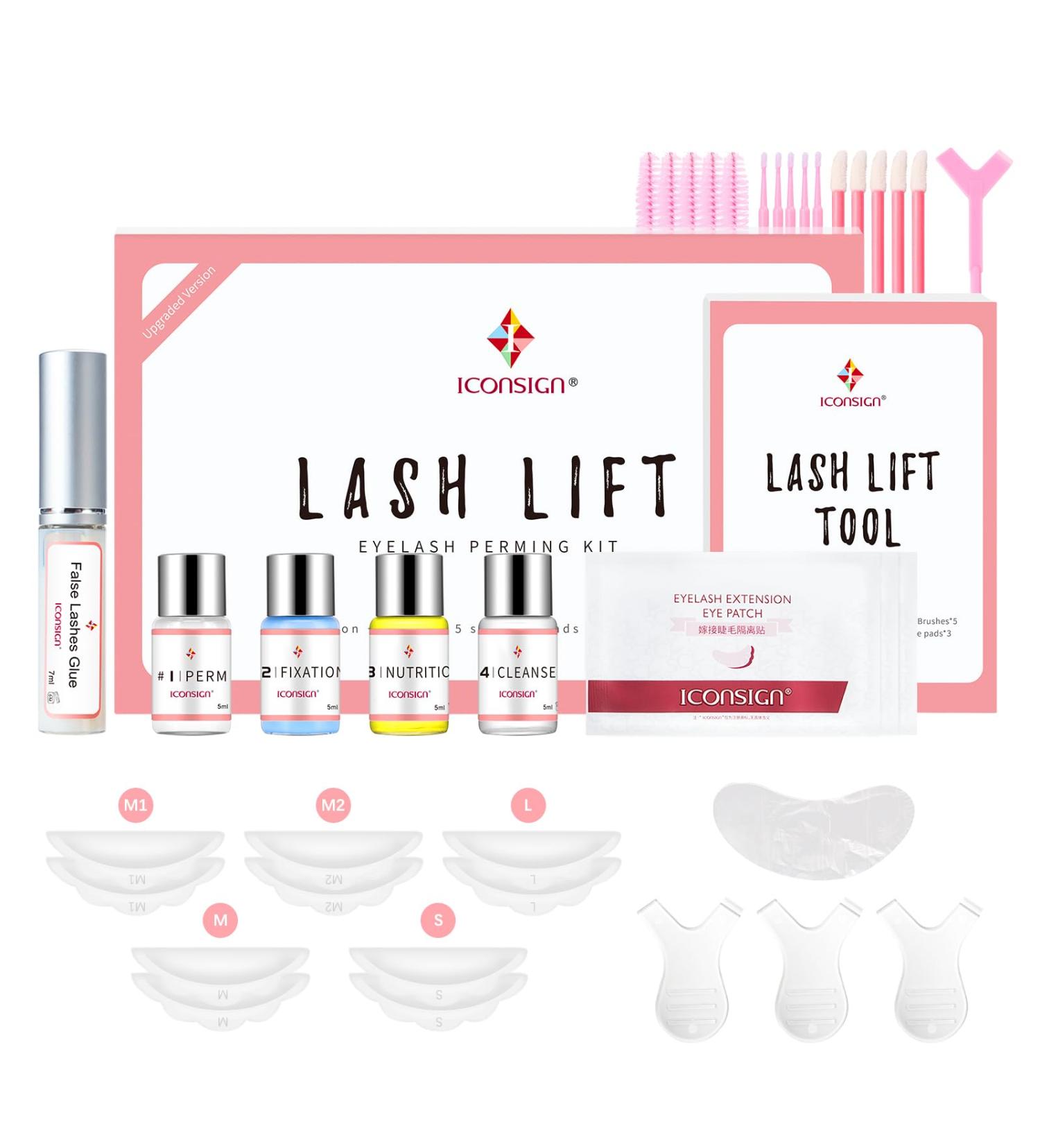 ICONSIGN Lash Lift Kit(2nd Generation) Professional Semi-Permanent Curling Eyelash Perm Kit Suitable for Salon & Home Use A-Lash Lift Kit - Buy Online on GoSupps.com