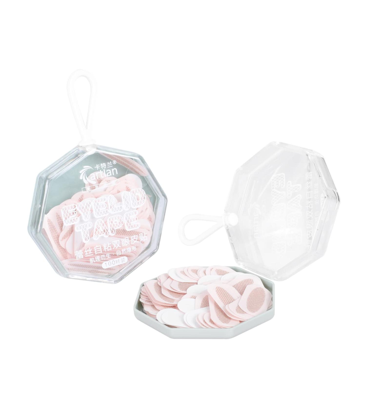 Mikinona Fiber Tools 200 Pairs Double Eyelid Sticker Double Sided Tape Female Eyelid Tapes Cosmetics No Trace Make Up Kit - Buy Online on GoSupps.com