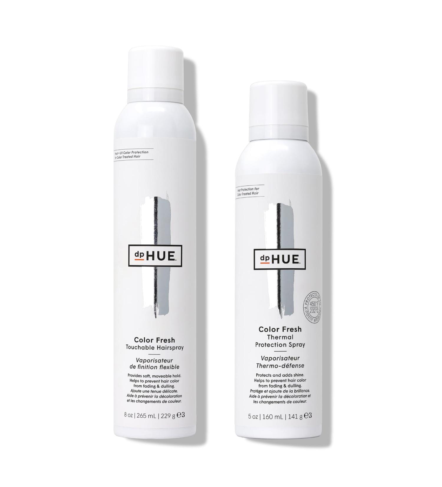 dpHUE Color Fresh Thermal Protection Spray (5 oz) + Color Fresh Touchable Hairspray (8 oz) - Buy Online on GoSupps.com