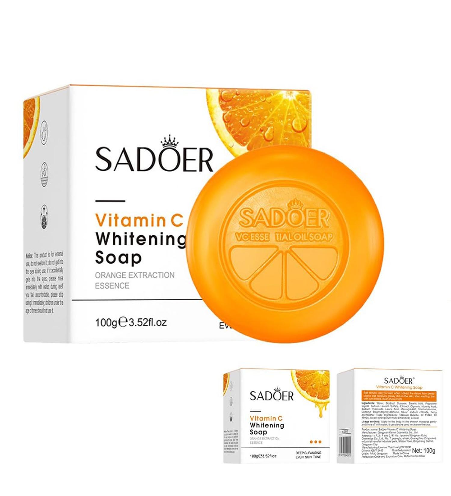 Shop Handmade Orange Scented Cleansing Body Soap | Rich Foam 100g & 300g | International Shipping Available - Buy Online on GoSupps.com