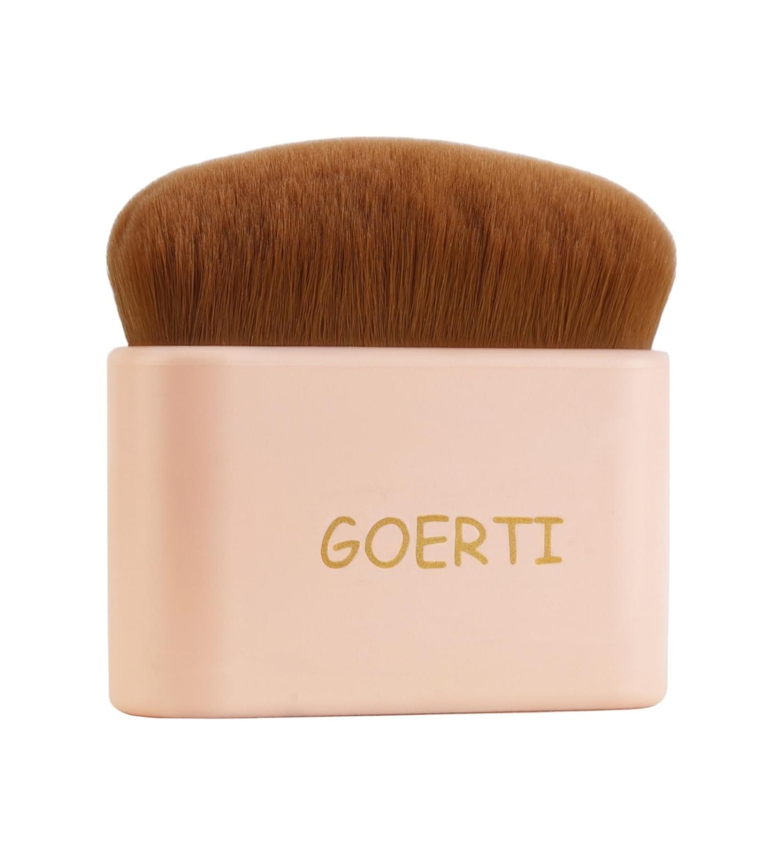 Professional Vegan Body Makeup Brush - Kabuki Brush for Self Tanner & Flawless Bronzer Blend - Buy Online on GoSupps.com