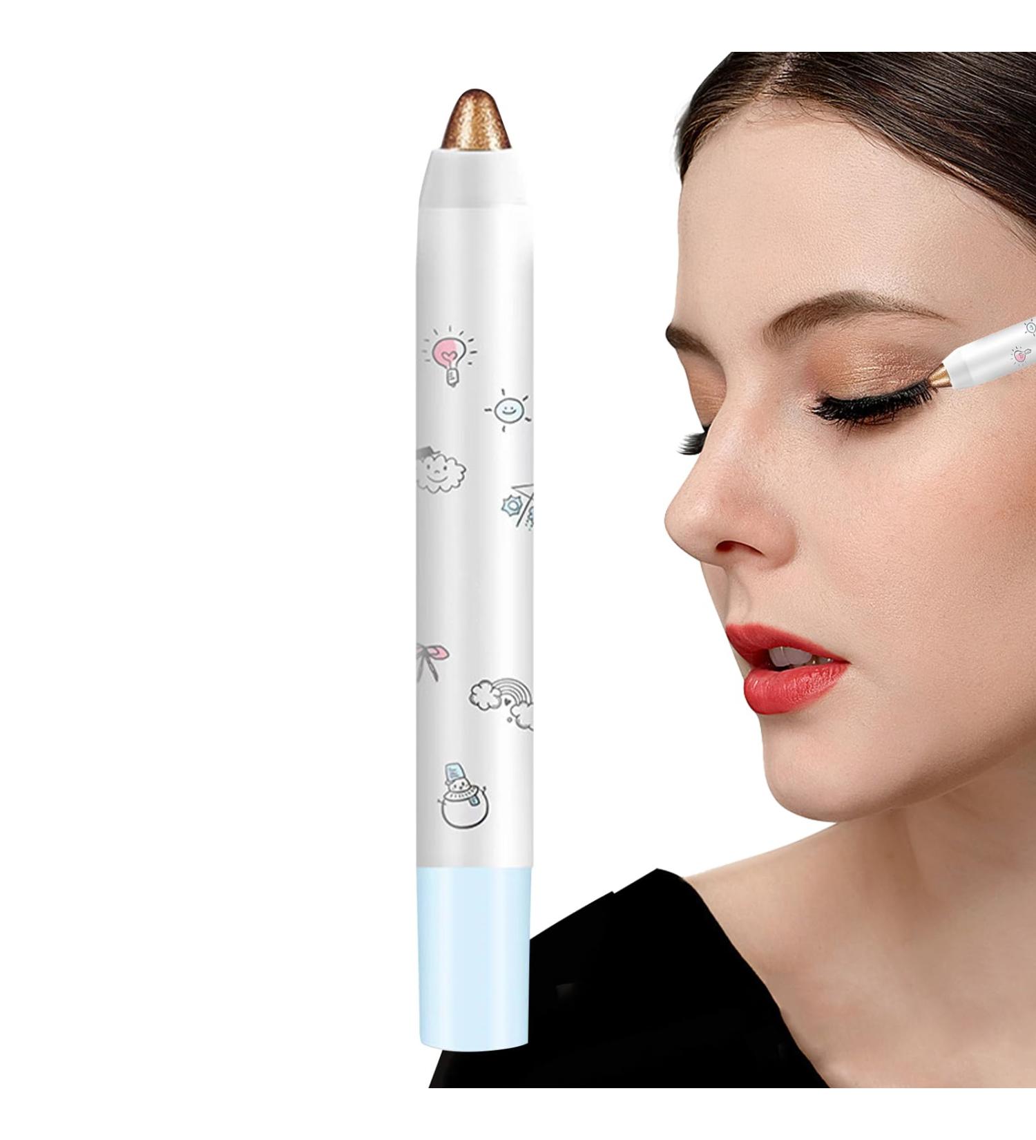 Highlighter Stick For Eyes Waterproof Eyeshadow Pencil | Beauty Make Up Eye Shadow Brightener For Wedding Dating Business Trip Camping Rowces 6 - Buy Online on GoSupps.com