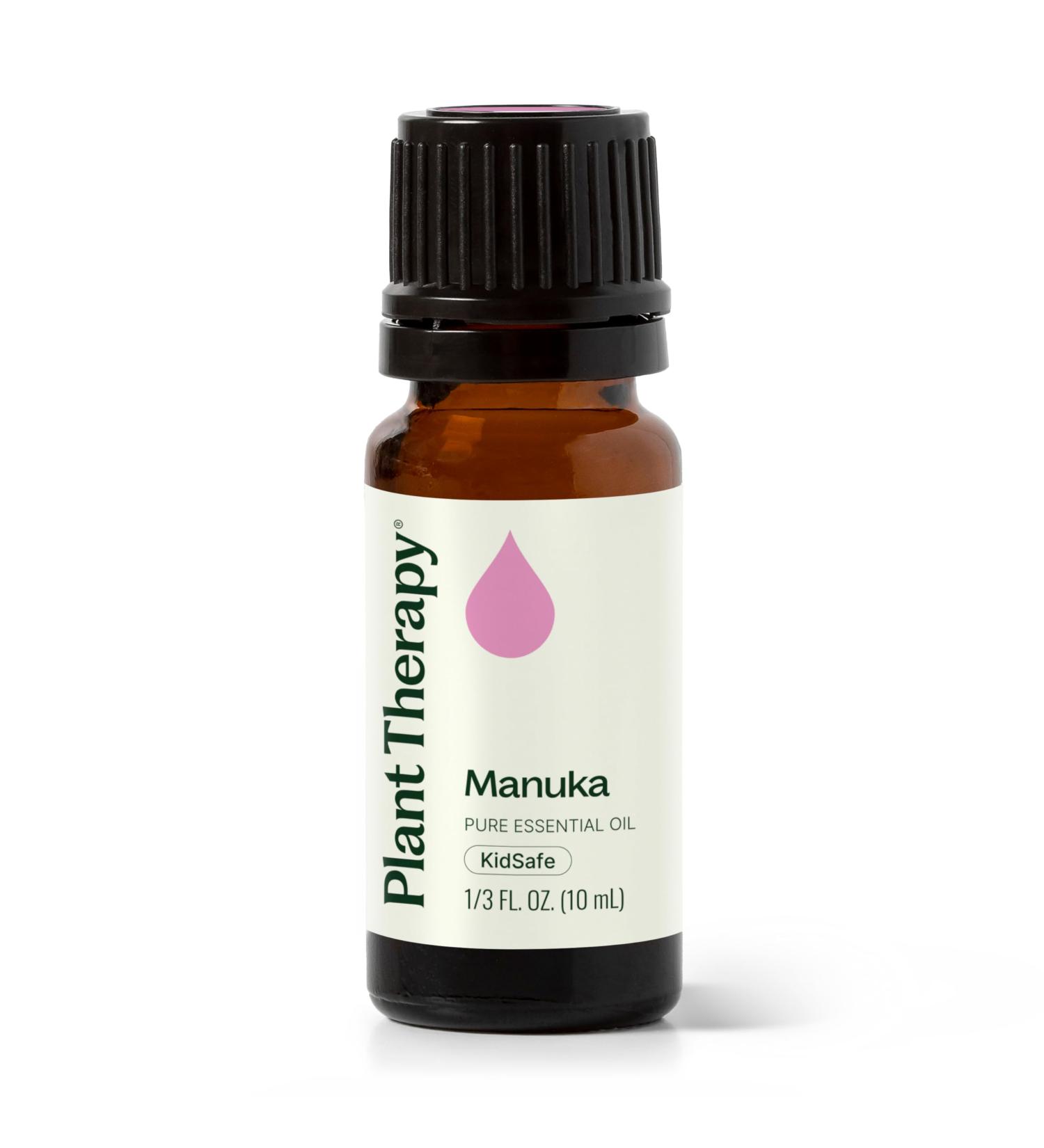 Plant Therapy Manuka Essential Oil 10 mL (1/3 oz) 100% Pure Undiluted Soothing Relief for Skin Blemishes and Respiratory Irritation - Buy Online on GoSupps.com