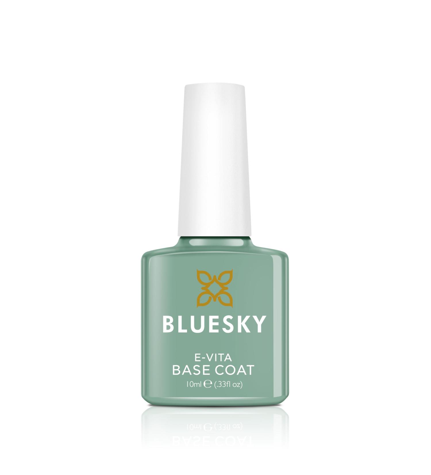 Bluesky E-Vita Base Coat 10ml Vitamin E Enriched Gel Nail Polish for 21 Day Manicure Professional Salon & Home Use Requires Curing Under LED UV Nail Lamp - Buy Online on GoSupps.com
