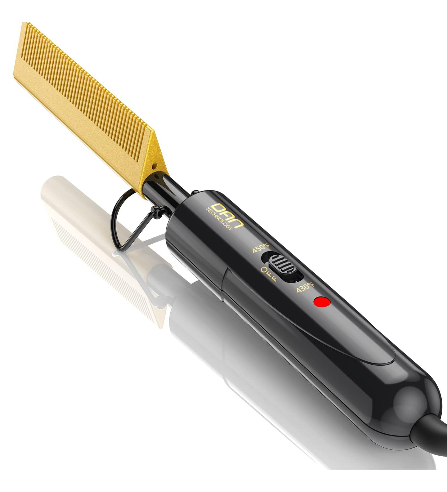 DAN Technology 450Small Electric Hot Comb for Wigs - Low/High Temperatures | Straightening Comb for Black Hair - Portable & Dual Voltage | Travel & Home - Buy Online on GoSupps.com