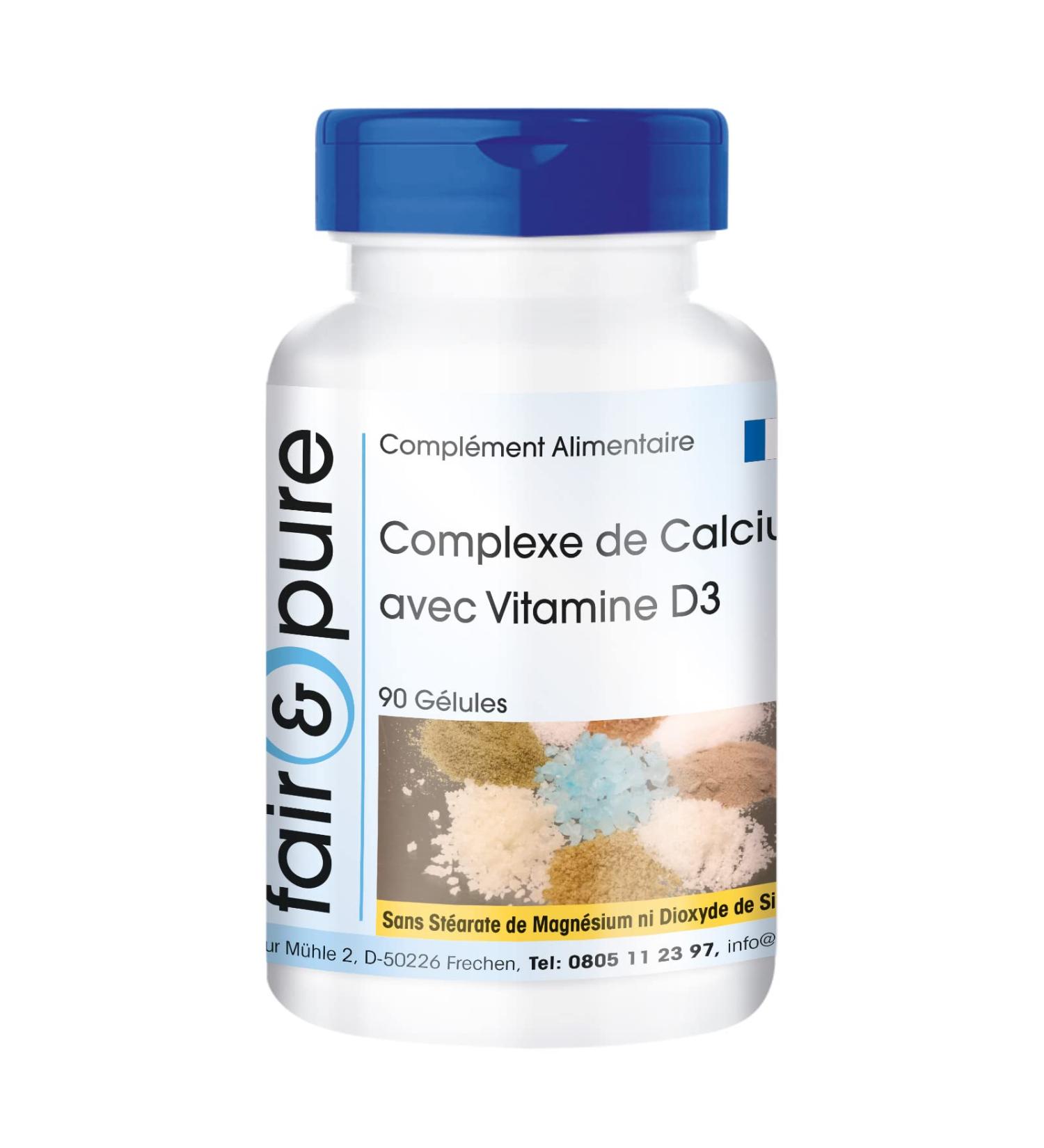 Fair & Pure - Calcium complex with vitamin D3 and magnesium - 90 capsules - Buy Online on GoSupps.com