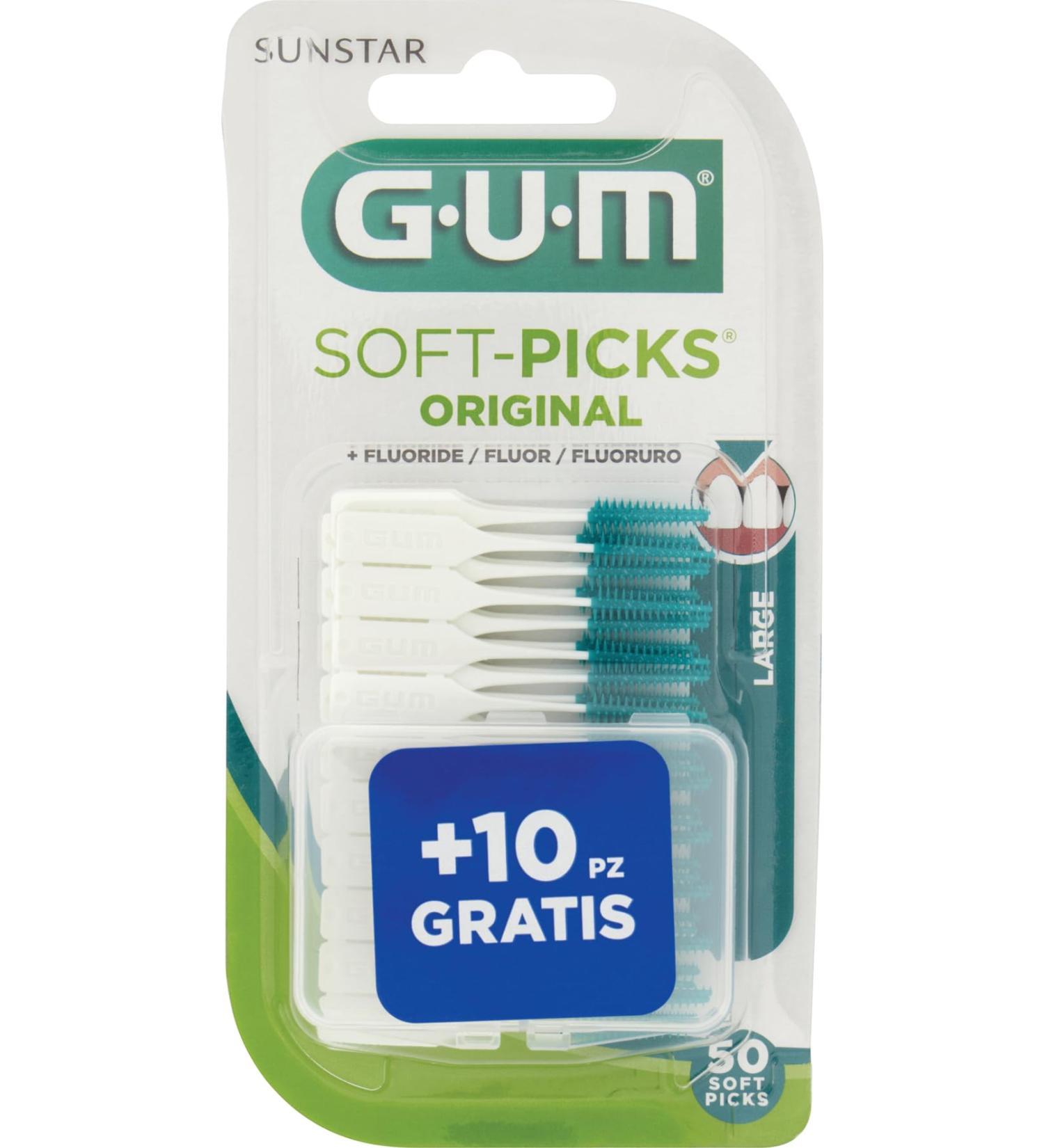 GUM Soft Picks Original SCOV - Gummi Large X50 | Dental Care for Healthy Gums - Fast International Shipping - Buy Online on GoSupps.com
