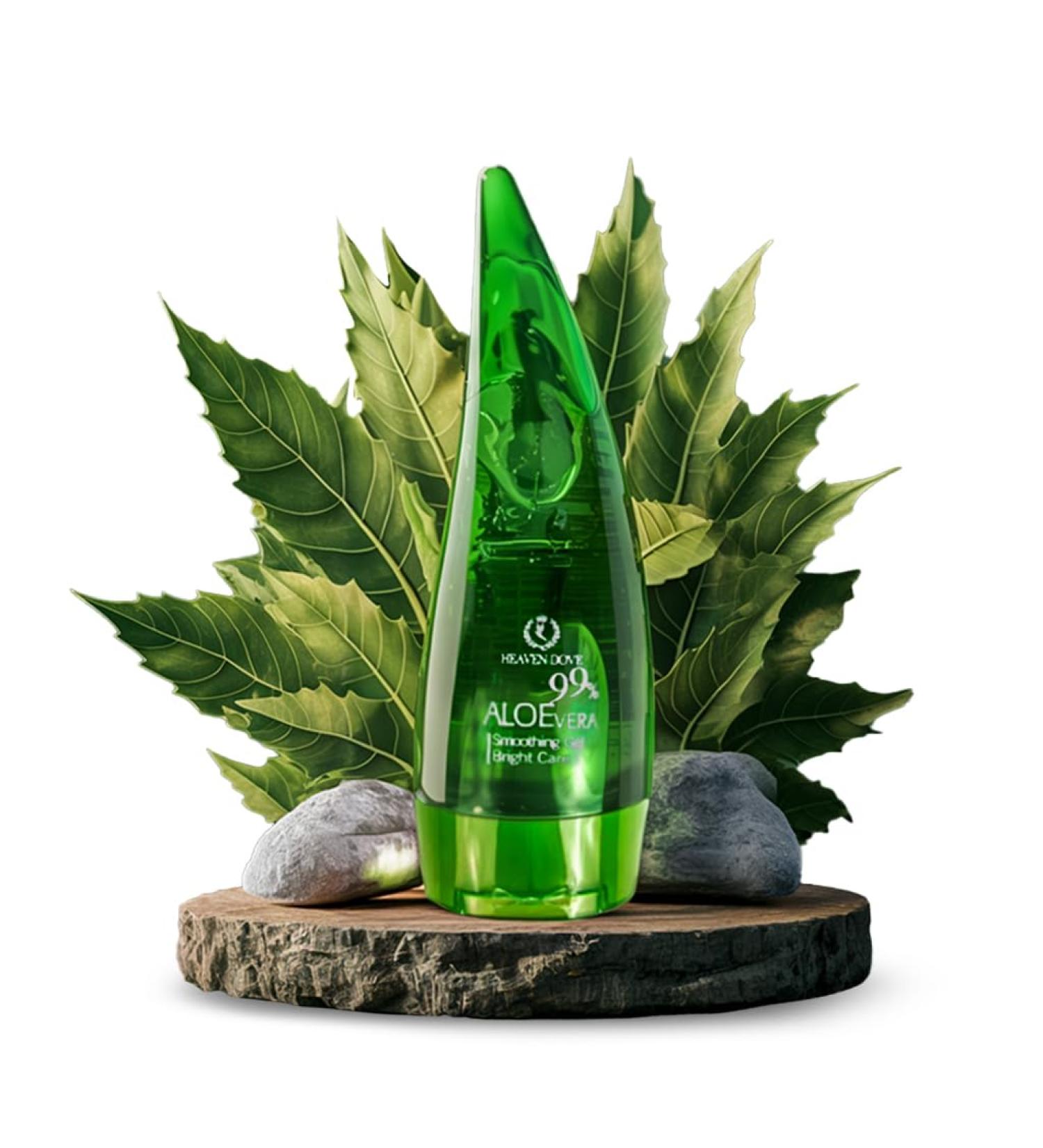 Heaven Dove Aloe Vera Gel for Face Body & Hair Lightweight Unscented Cold Pressed Soothing Hydration in Travel-Friendly Tube Non-Sticky Texture for Everyday Use - Buy Online on GoSupps.com