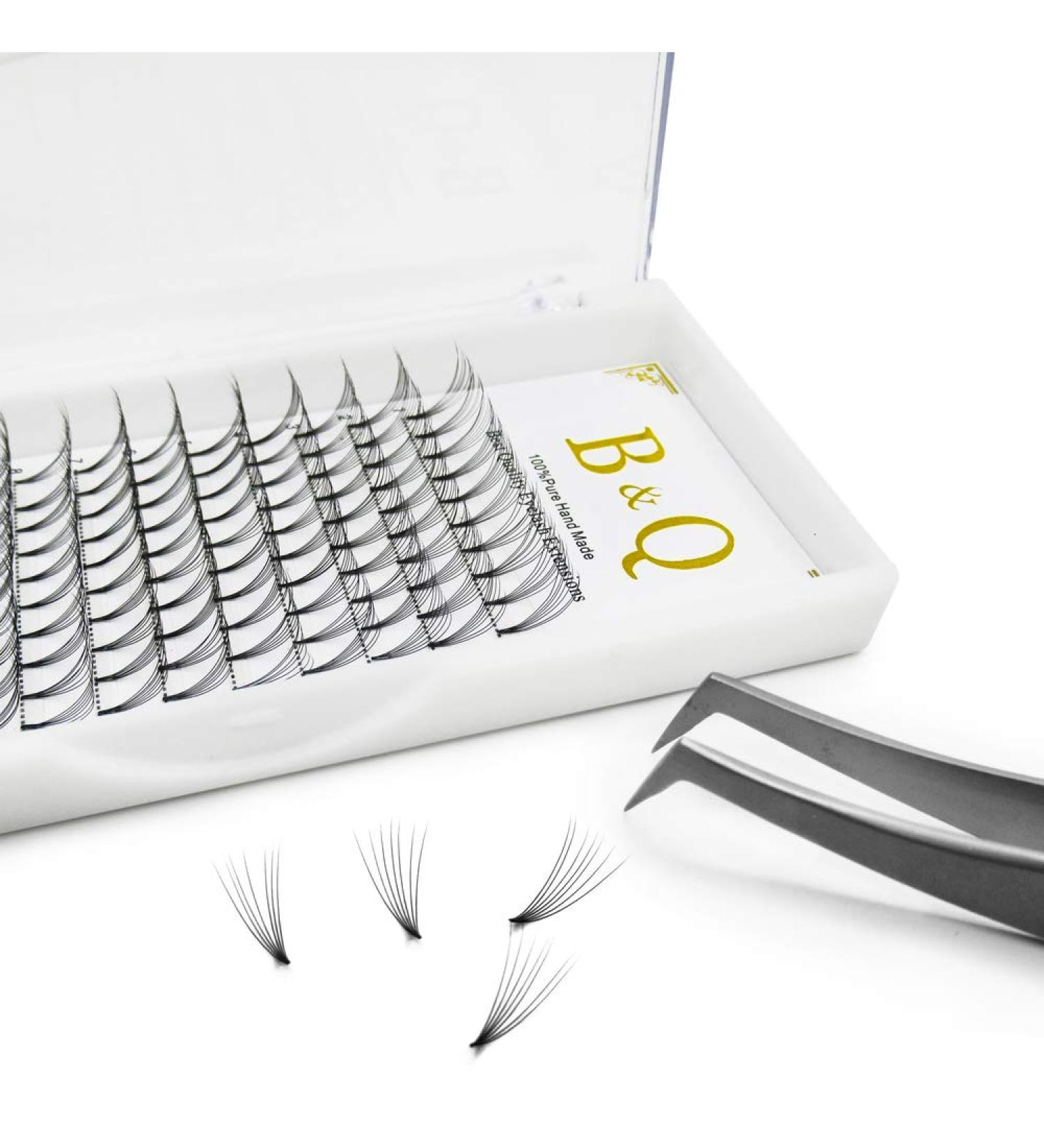 7D-C Premade Fans Eyelash Extensions - 13mm Short Stem Volume Lashes (0.070.10 CD Curl) - Buy Online on GoSupps.com