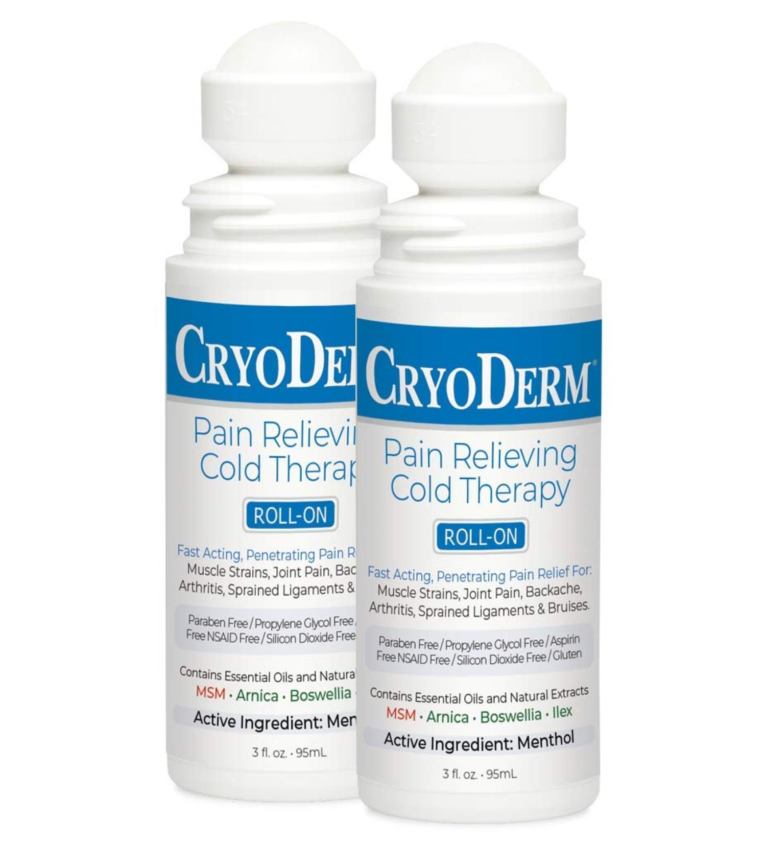 Cryoderm Pain Relieving Cold Therapy Roll-on 3oz - Pack of 2 - Buy Online on GoSupps.com