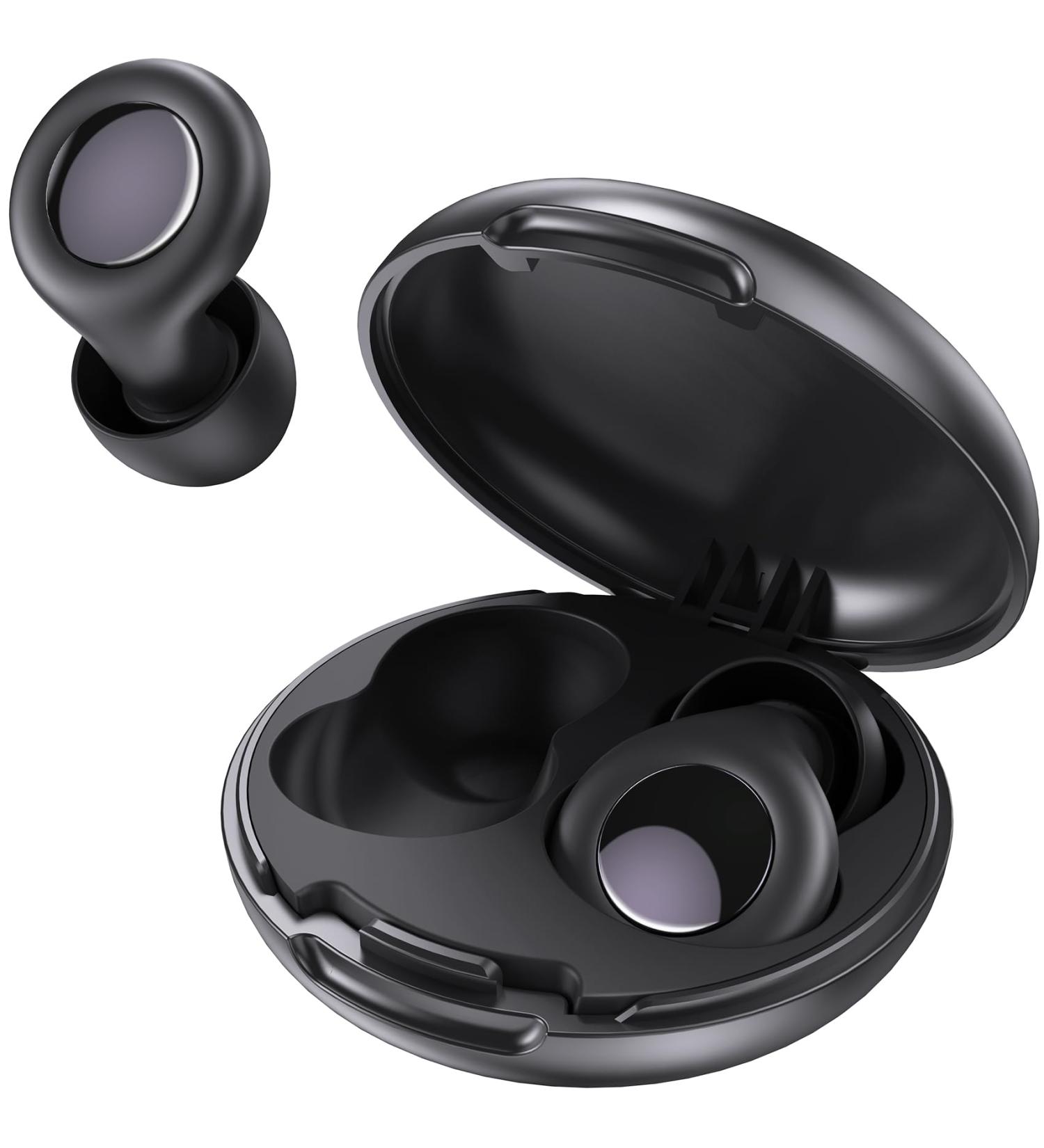 Comfortable Reusable Ear Plugs for Sleeping - 25dB Noise Reduction 4 Pairs Soft Silicone Eartips (S/M/L) with Portable Case - Buy Online on GoSupps.com