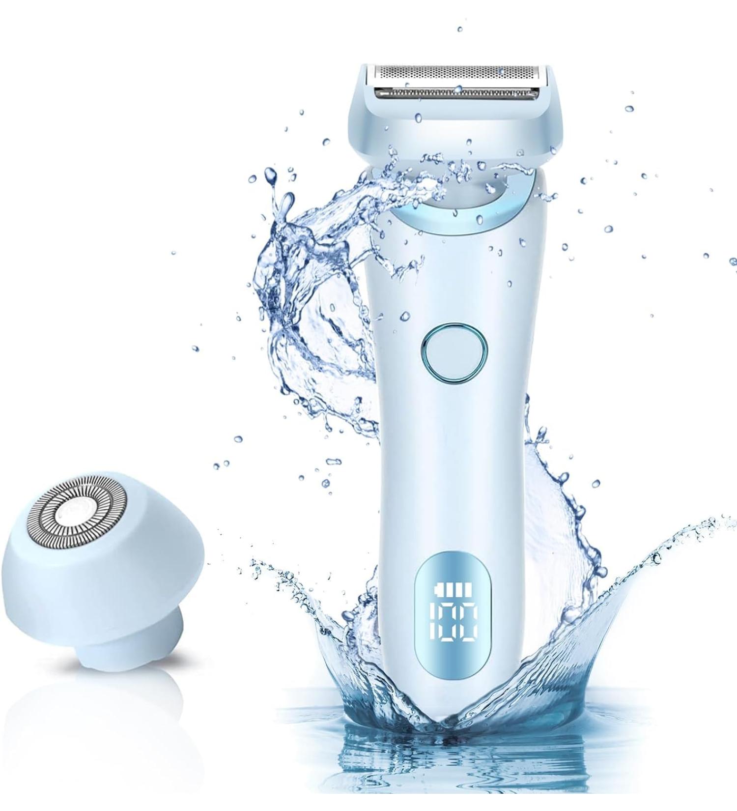 Buy Women's Electric Razor 2-in-1 | Cordless Bikini Trimmer Waterproof & Painless Hair Removal - Buy Online on GoSupps.com