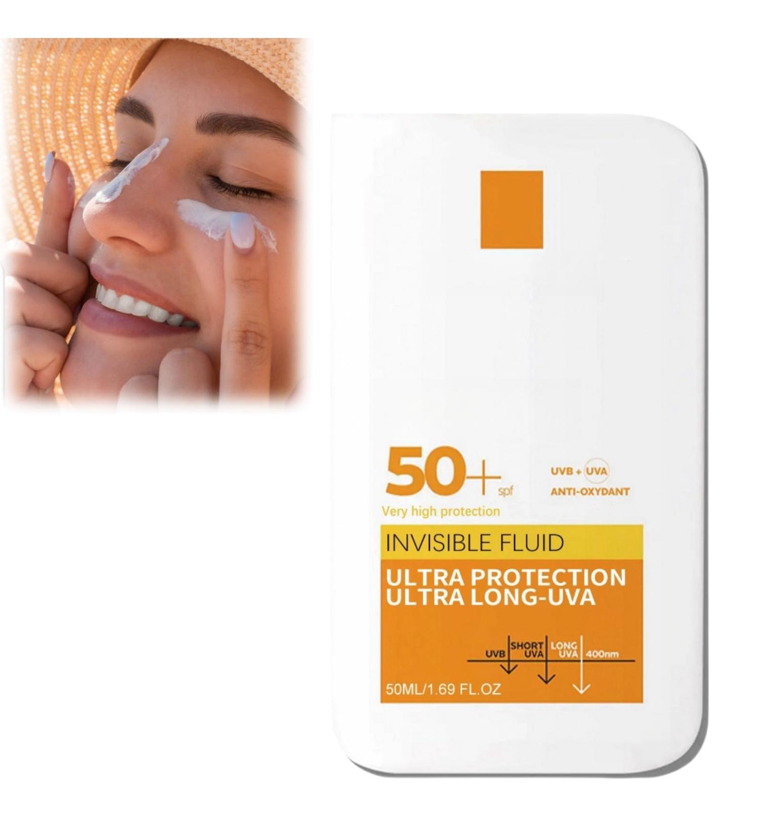 SPF 50 Sunscreen Cream Sunscreen SPF 50 Face Ultra Light UV Protetion Suncream Korean Sunscreen for Men & Women Waterproof SPF 50 Face Moisturiser UVA & UVB Protection Suncream Body & Facial Sunscreen - Buy Online on GoSupps.com