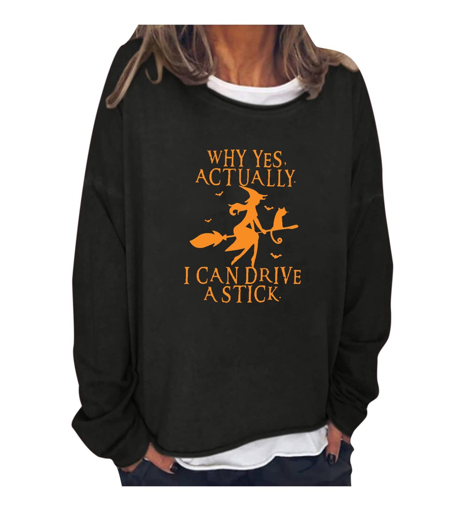 Women Plus Size Stick Print Tiered Patchwork Sweatshirt - Black, Large | A01 - Buy Online on GoSupps.com