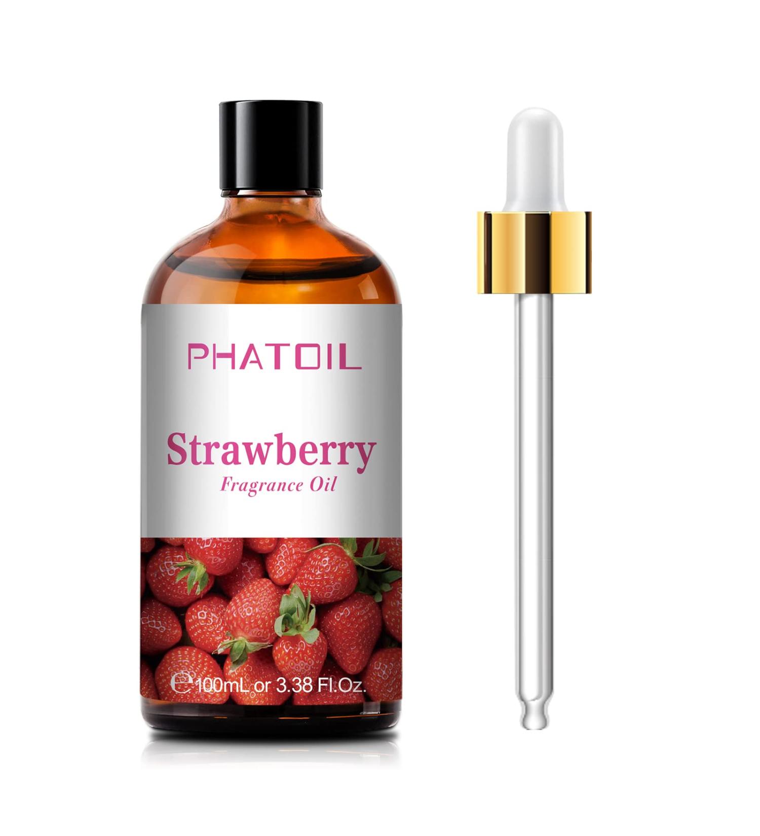PHATOIL Strawberry Fragrance Oil for Aromatherapy and DIY Projects - 100ml (Pack of 1) - Buy Online on GoSupps.com