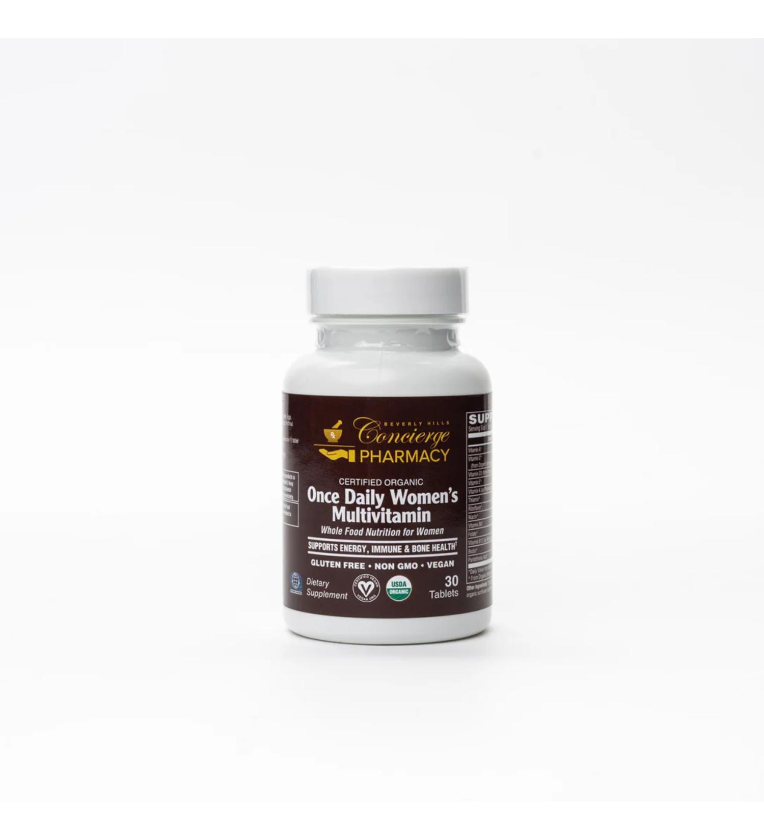 Beverly Hills Concierge Pharmacy Once Daily Women s Multivitamin | Organic Whole Food Vitamins & Minerals | Vegan Non-GMO Gluten-Free Daily Nutrition | 30 Tablets