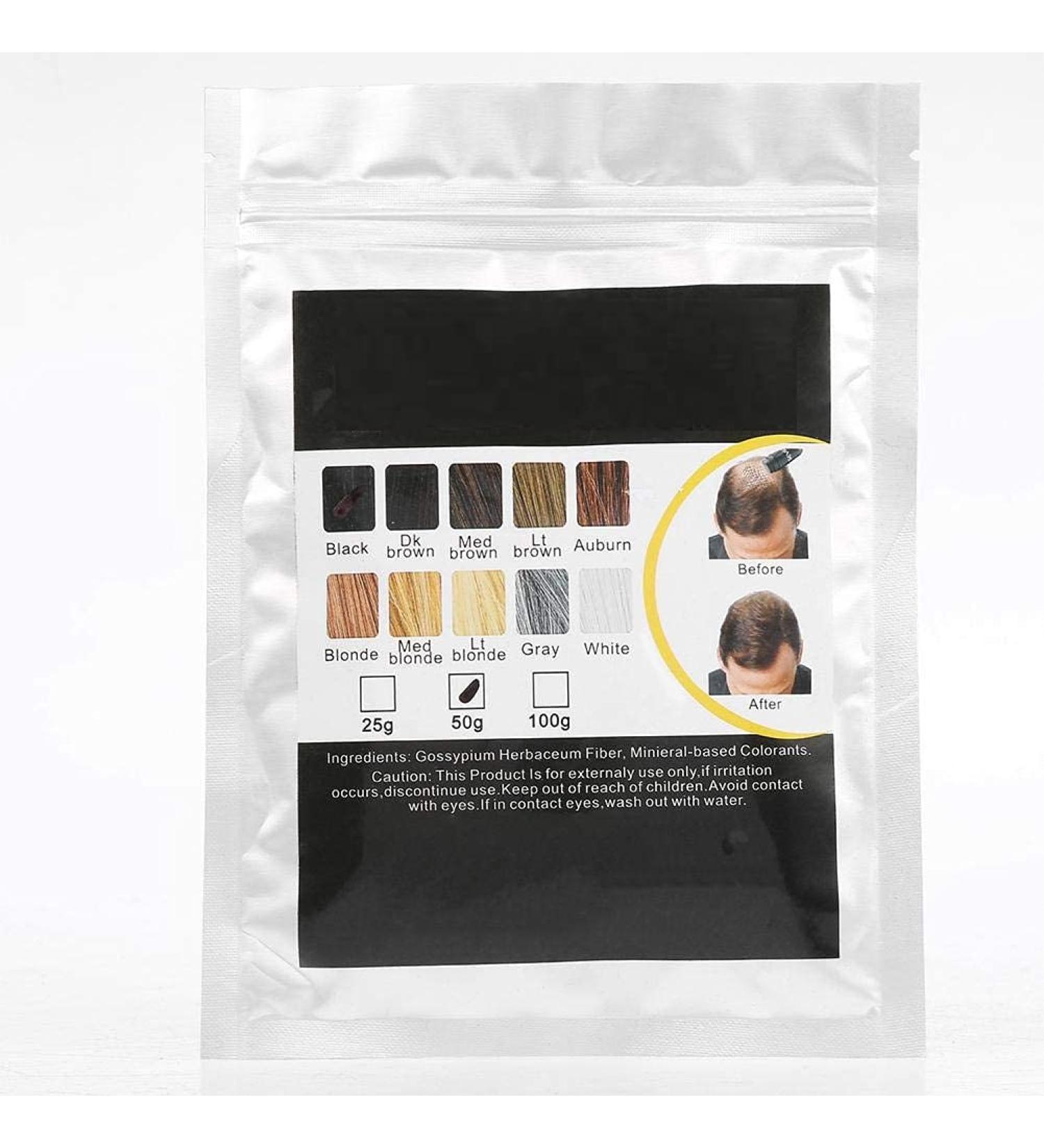 Hair Growth Powder & Comb - Keratin Fiber Thickener for Dark & Thick Hair | 10 Colors - Unisex Hair Care Solution - Buy Online on GoSupps.com