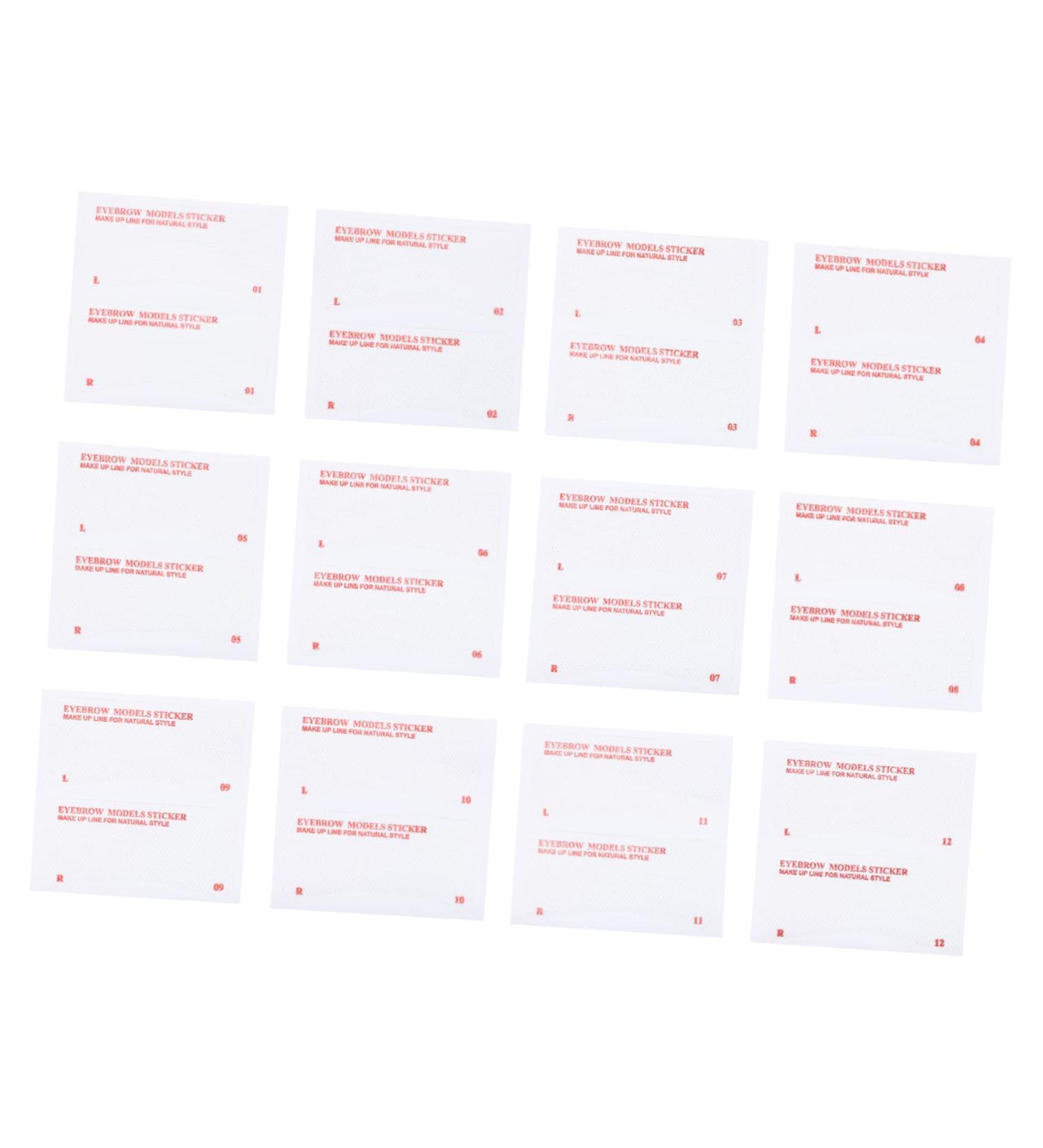 Beavorty 72pcs Accessories Kit Makeup Shaper Reusable Tools Sticker Template Eye Drawing Shape Eyebrow - Buy Online on GoSupps.com