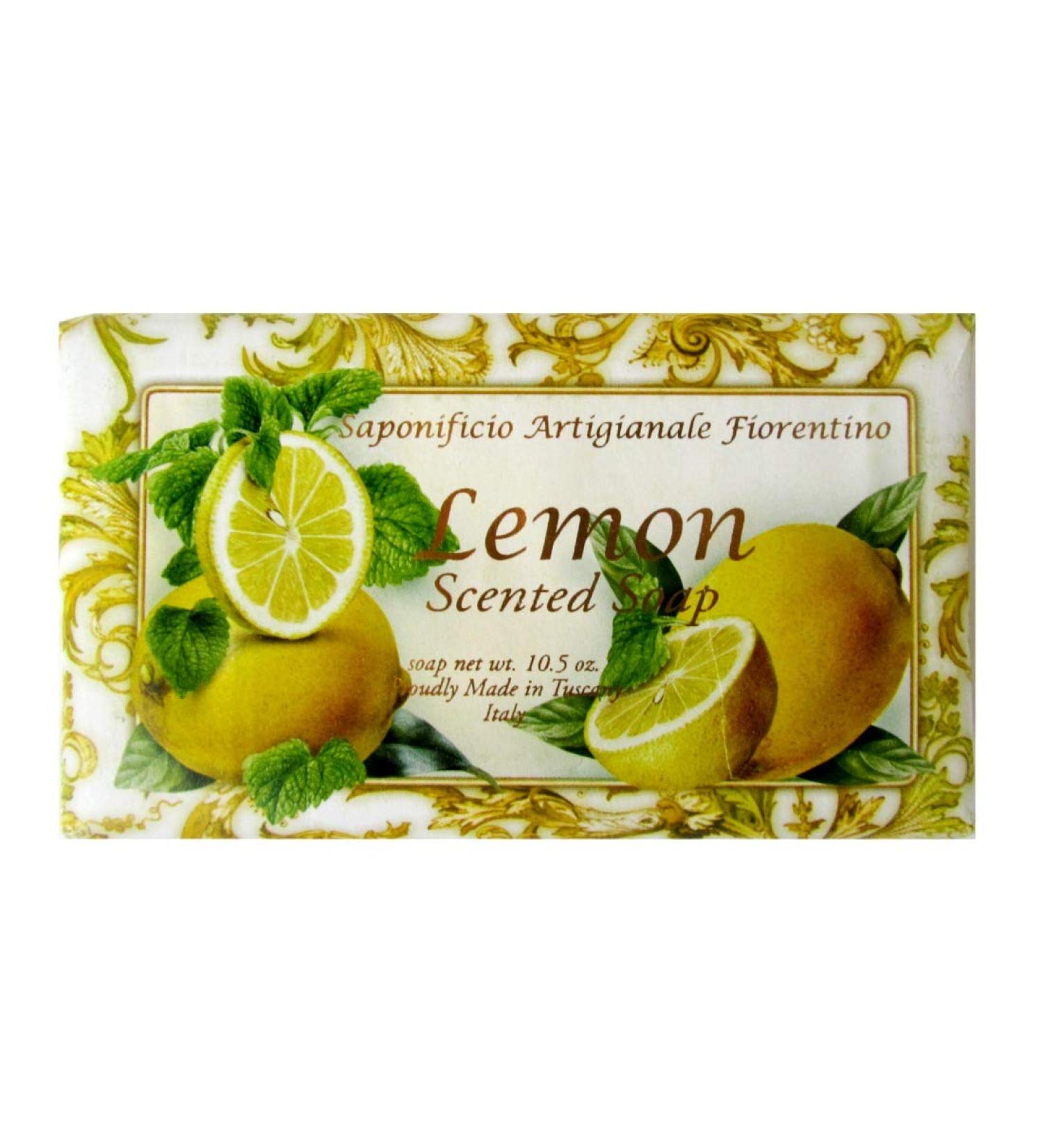 Buy Bar Soaps by Saponificio Artigianale Fiorentino - Tuscan Lemon Sculpted Bath Cleanser | International Shipping Available - Buy Online on GoSupps.com