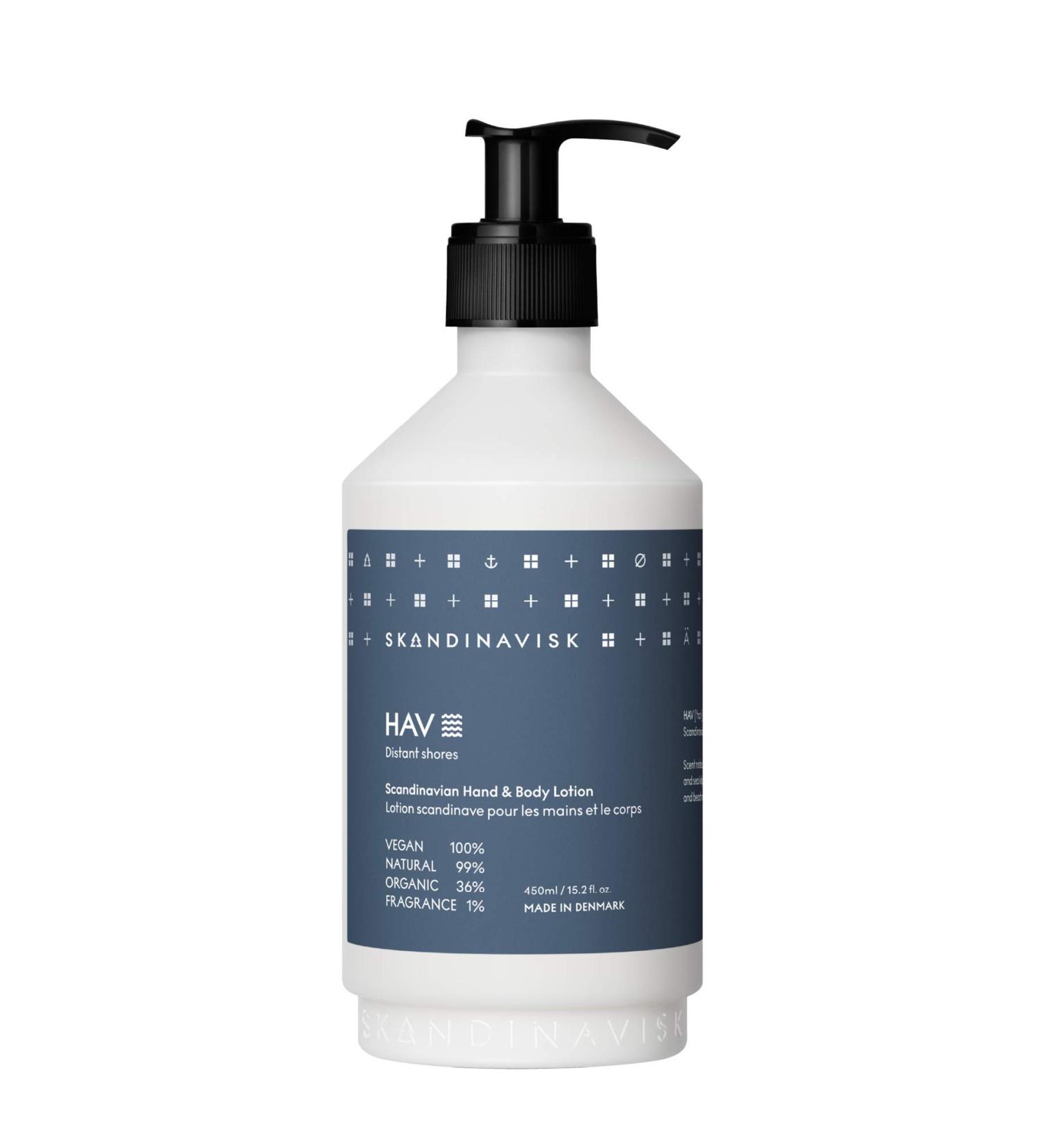 Skandinavisk Hav Sea Organic Hand & Body Lotion - Vegan 450ml | Refreshing Spray Water & Sea Grass Fragrance - Buy Online on GoSupps.com