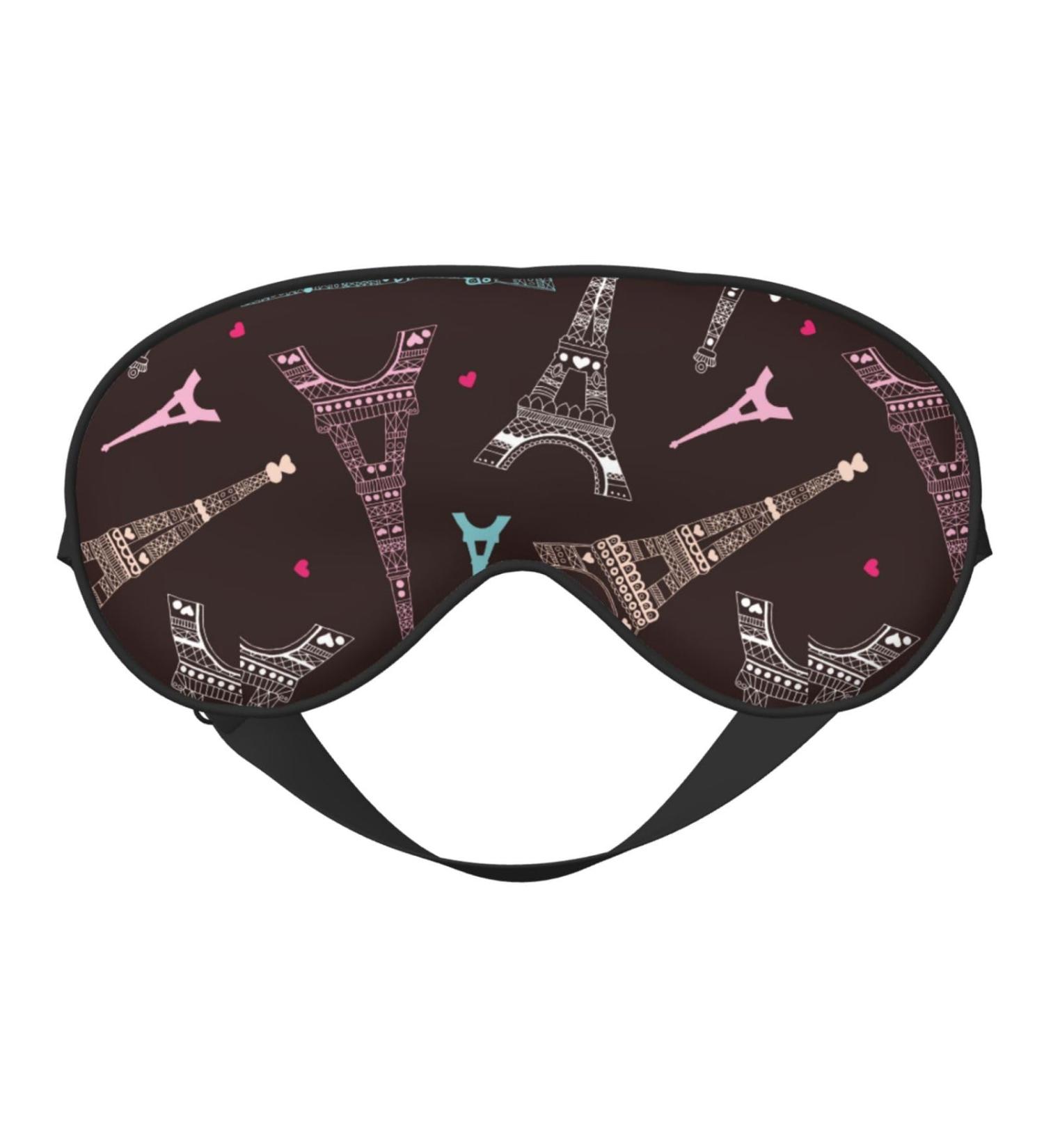 Eiffel Tower Sleep Mask | Double-Sided Eye Mask | Soft Adjustable Covers for Perfect Shading & Eye Edema Relief | International Shipping Available - Buy Online on GoSupps.com