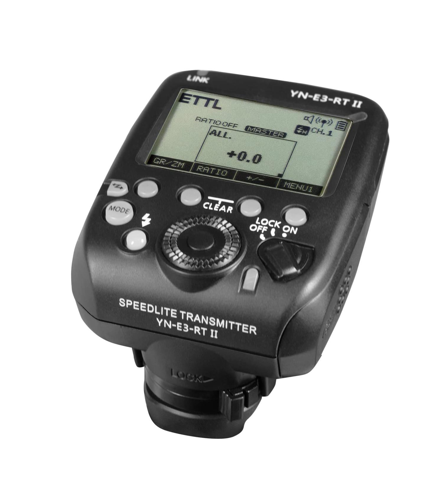 YONGNUO YN-E3-RT II Wireless Transmitter for Canon ST-E3-RT & 600EX-RT(II) - TTL Flash Trigger for YN968EX-RT, YN600EX-RT(II), YN686EX-RT, YNE3-RX - Buy Online on GoSupps.com