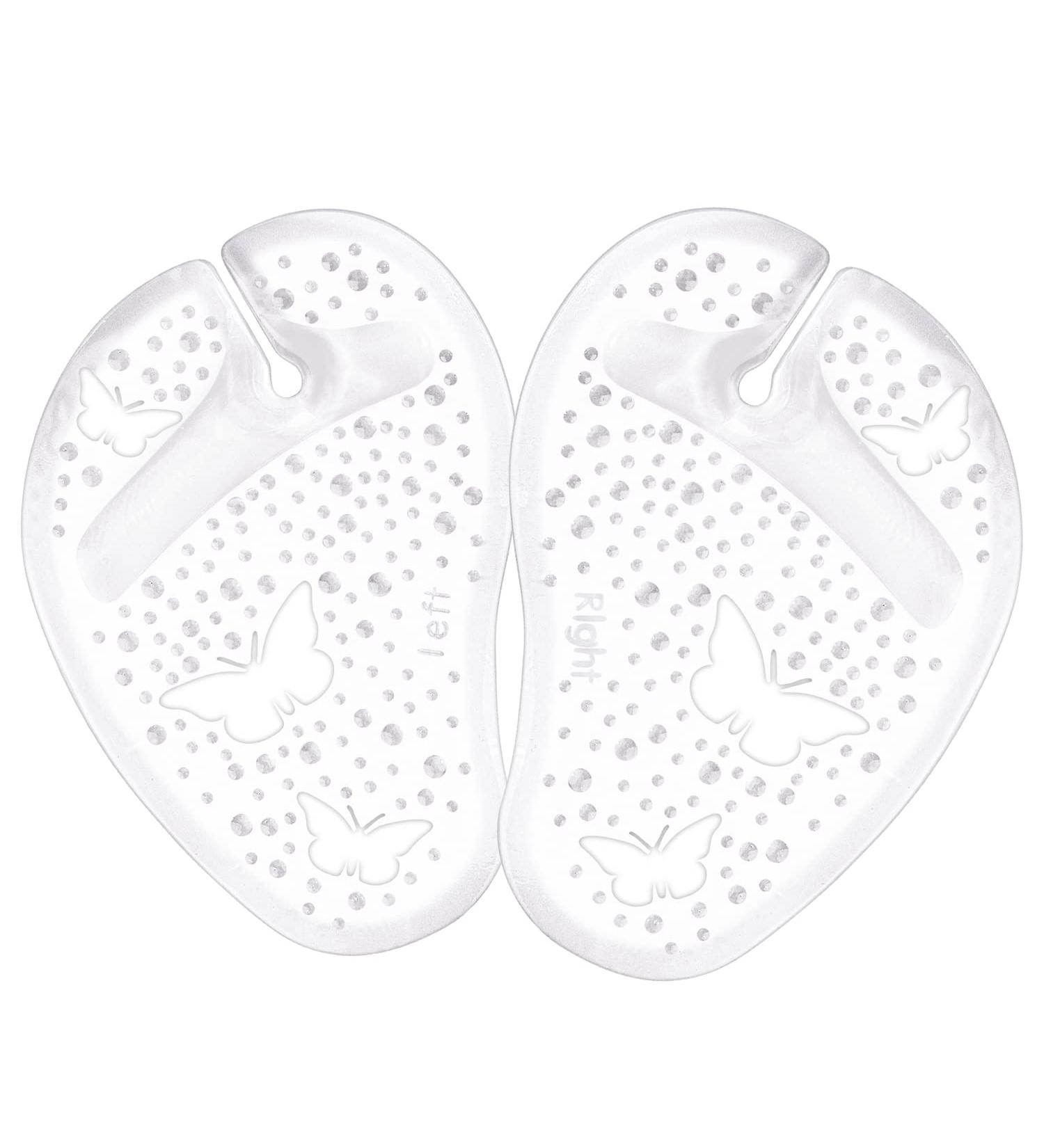 Gel Metatarsal Pads for Thong Sandals - 2 Pairs Cushion Inserts for Metatarsal Support and Pain Relief - Buy Online on GoSupps.com