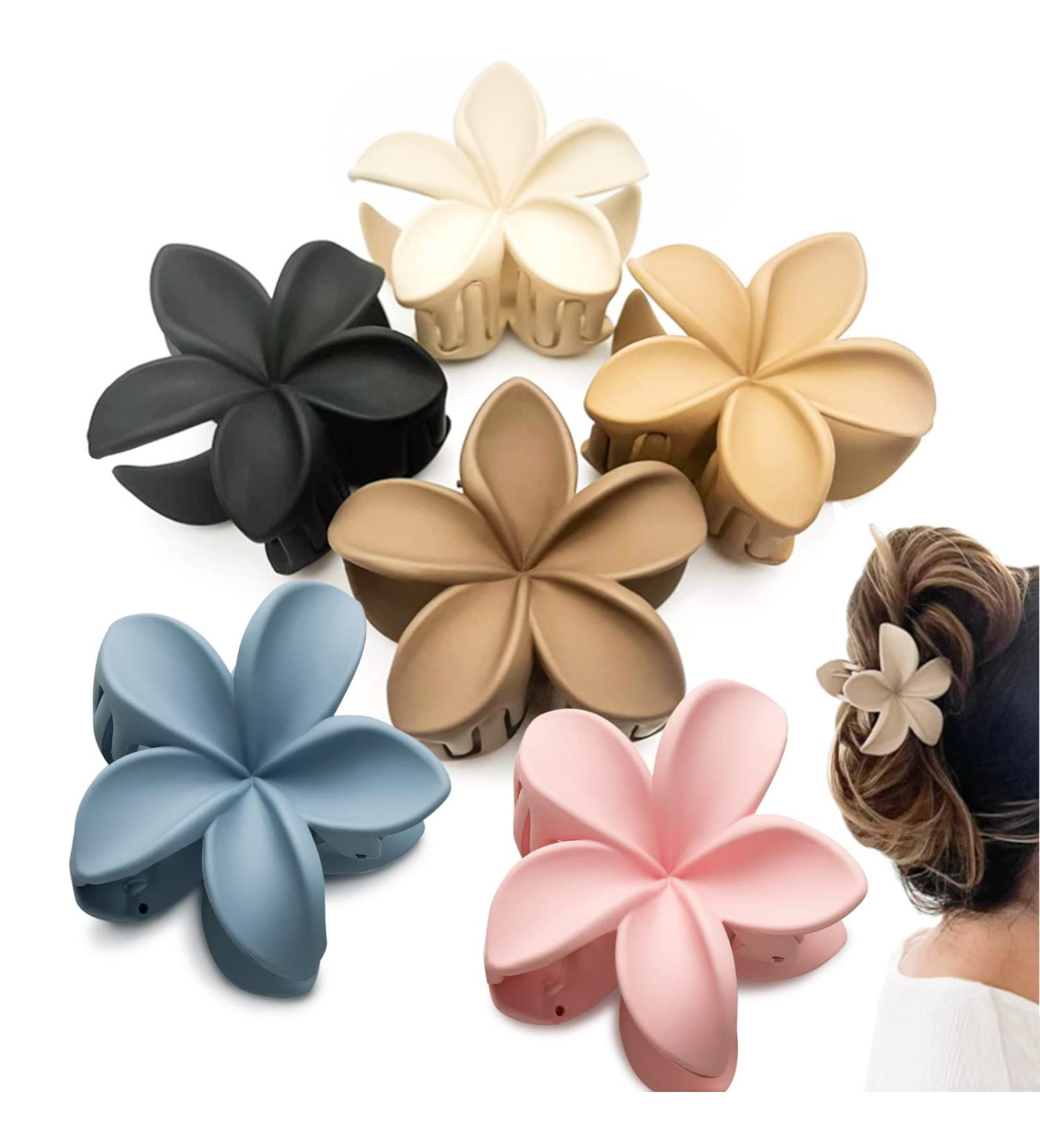 6 PCS Flower Hair Claw Clips Nonslip Matte Hair Clips for Women Thick Hair to Thin Hair Styling Accessories Cute Claw Clips Hair Clip - Buy Online on GoSupps.com