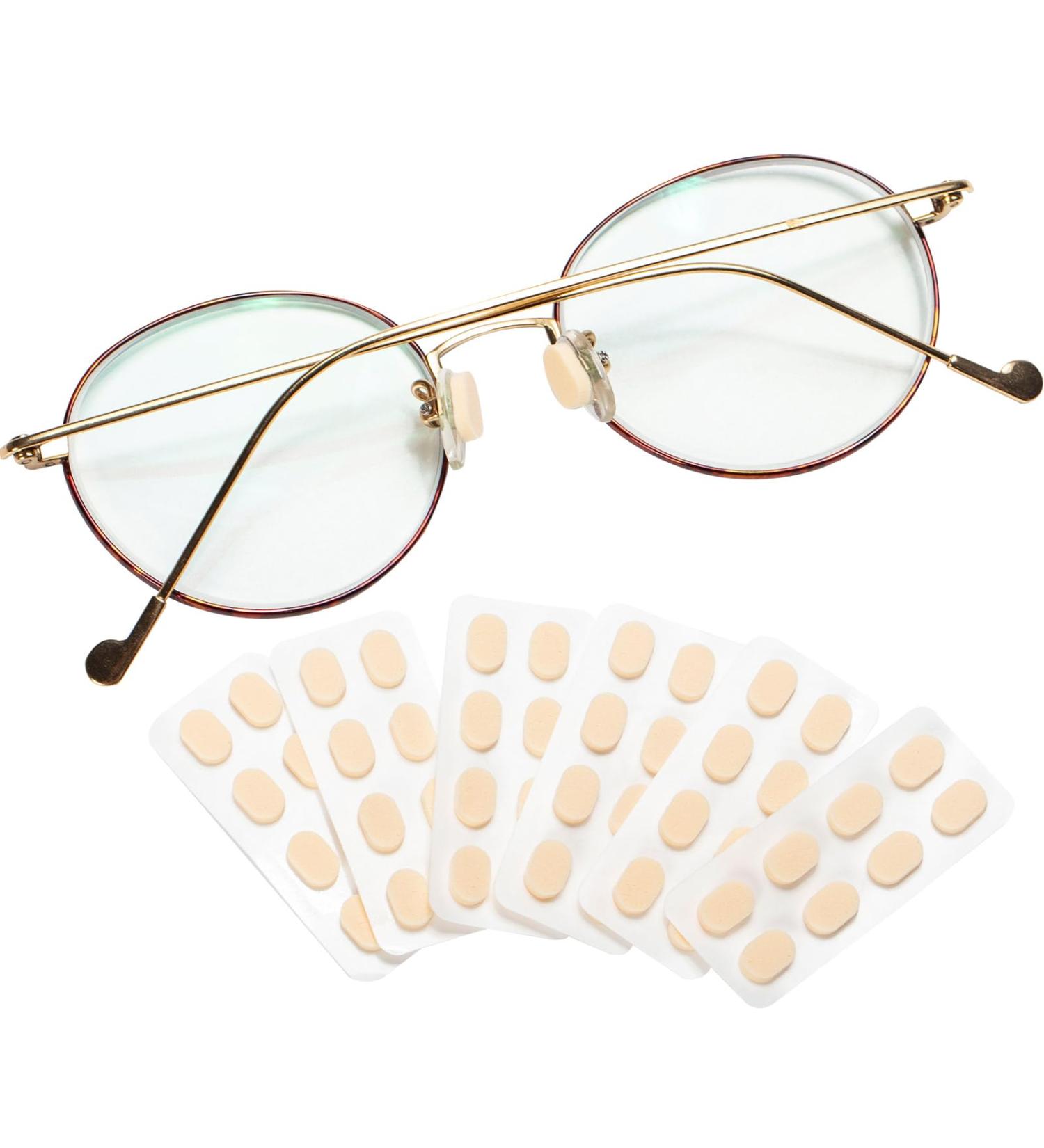 Buy 24 Pairs Self-Adhesive Sponge Nose Pads for Glasses - Anti-Slip Thin Skin Color 1.5mm - Perfect for Sunglasses & Optical Frames - Buy Online on GoSupps.com