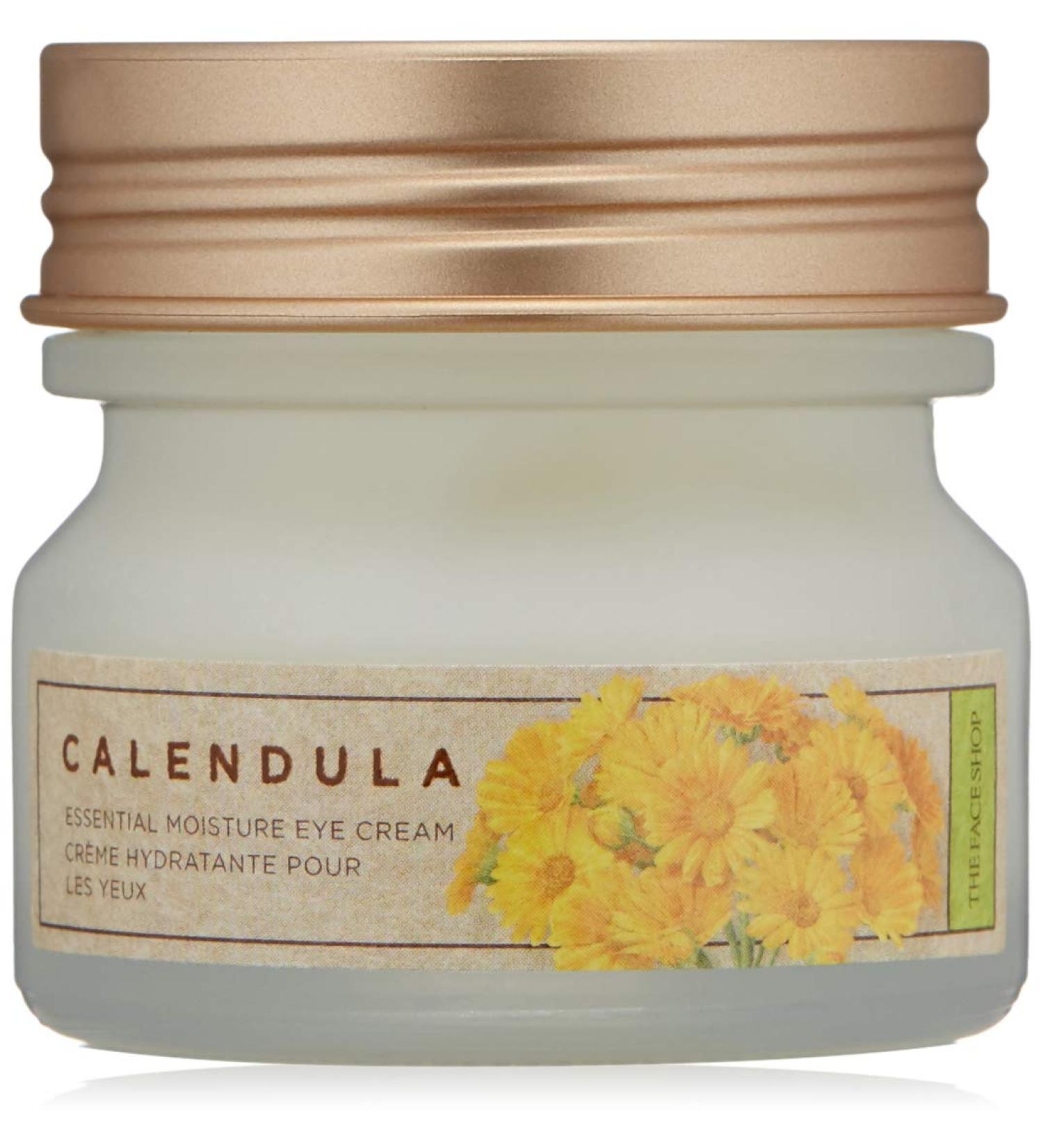 The Face Shop Calendula Essential Moisture Eye Cream - Lightweight Non-Greasy Formula for Soothing Eye Comfort - Buy Online on GoSupps.com