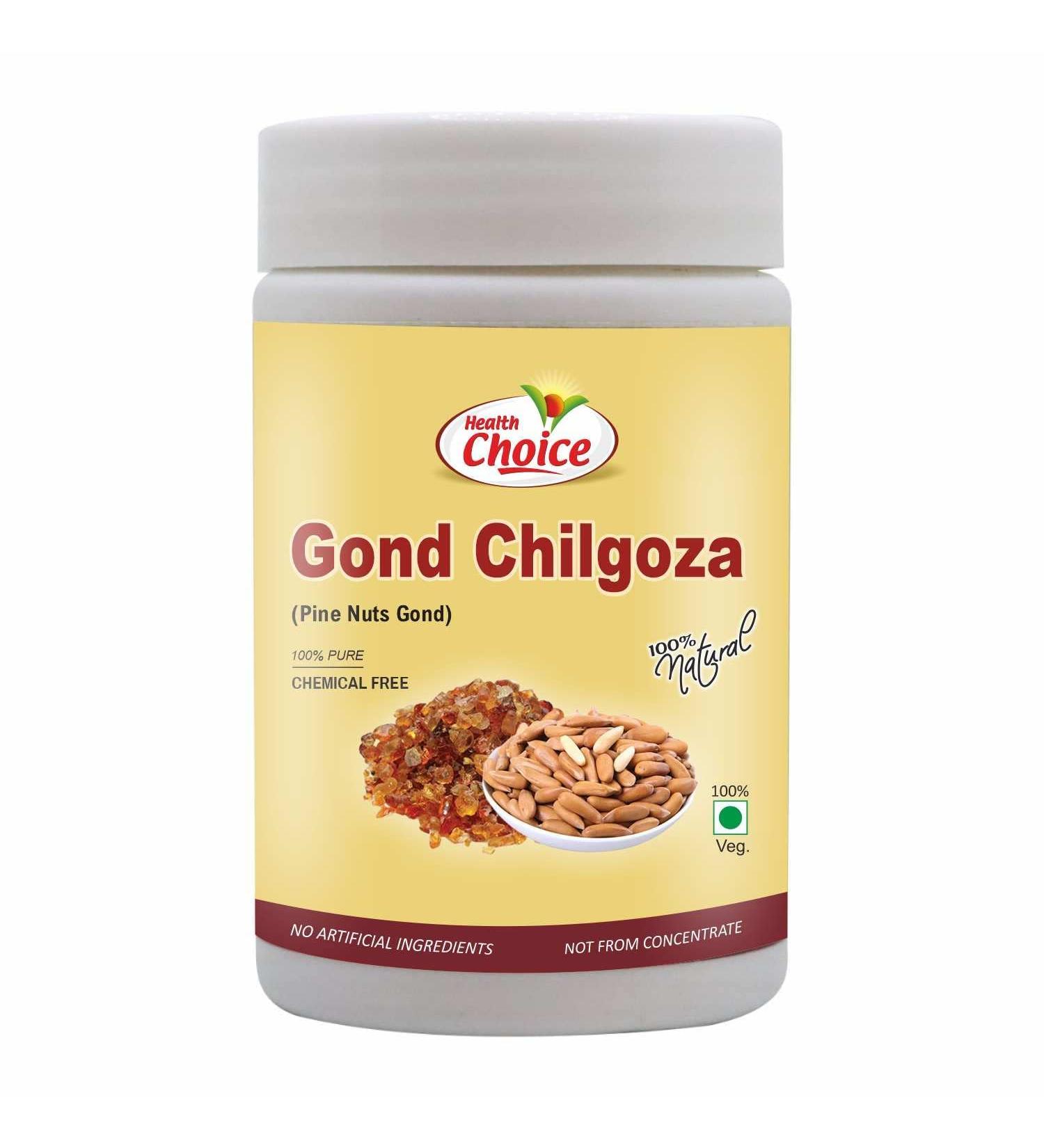 DX3 Gond Chilgoza | A natural product with the goodness of Chilgoza (Pine nuts) | 100g + 20g Extra - Pack of 1 - Buy Online on GoSupps.com